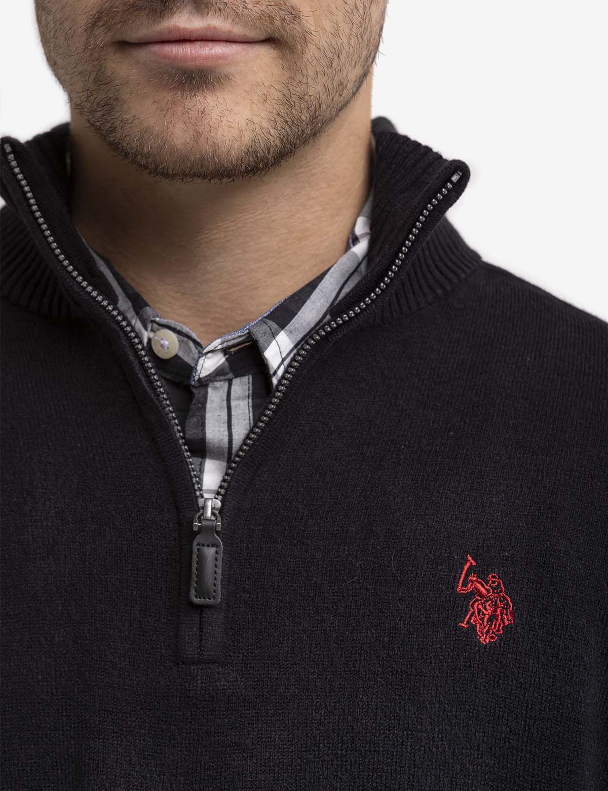 SOFT SOLID 1/4 ZIP SWEATER - Image 6