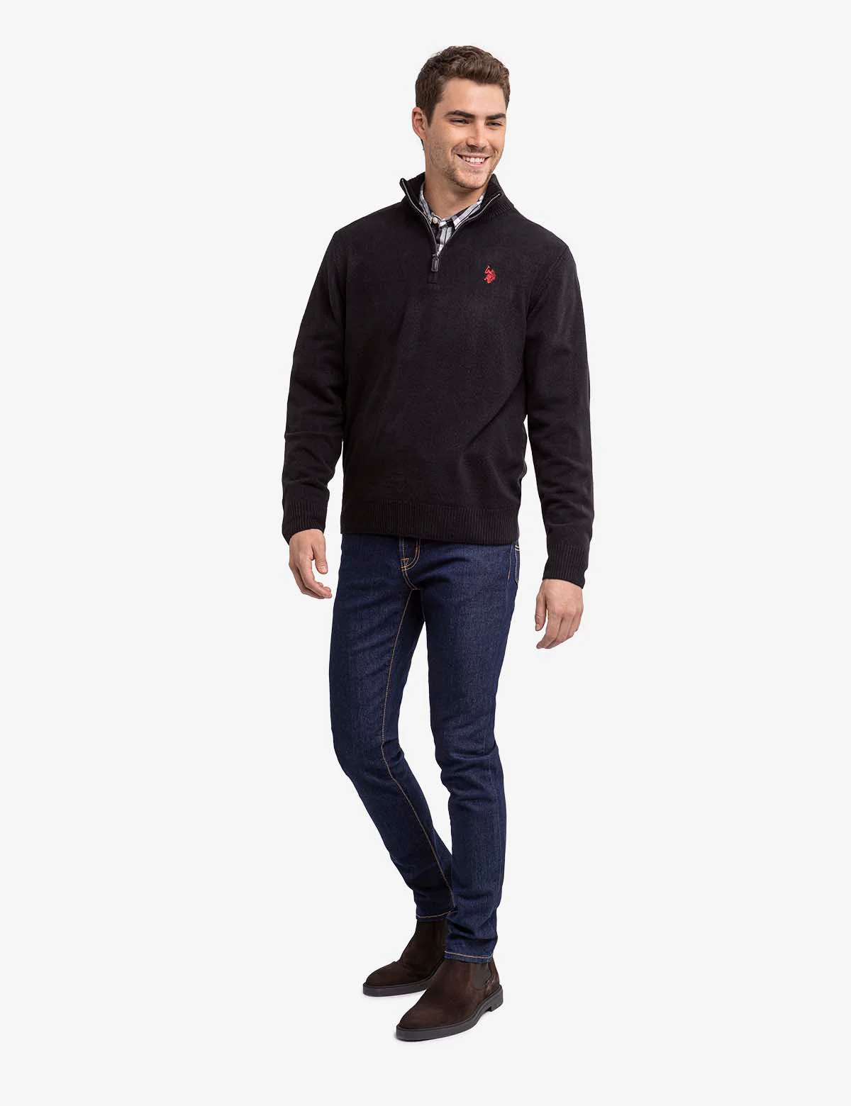 SOFT SOLID 1/4 ZIP SWEATER - Image 7