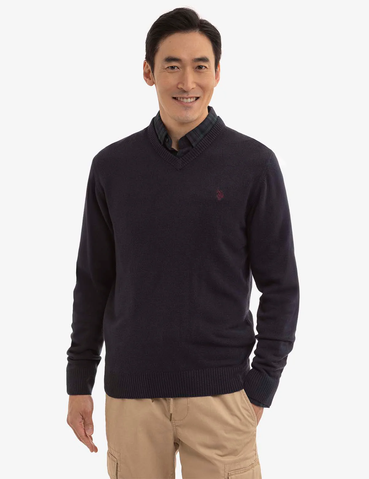 SOFT SOLID JERSEY V-NECK SWEATER - Image 16
