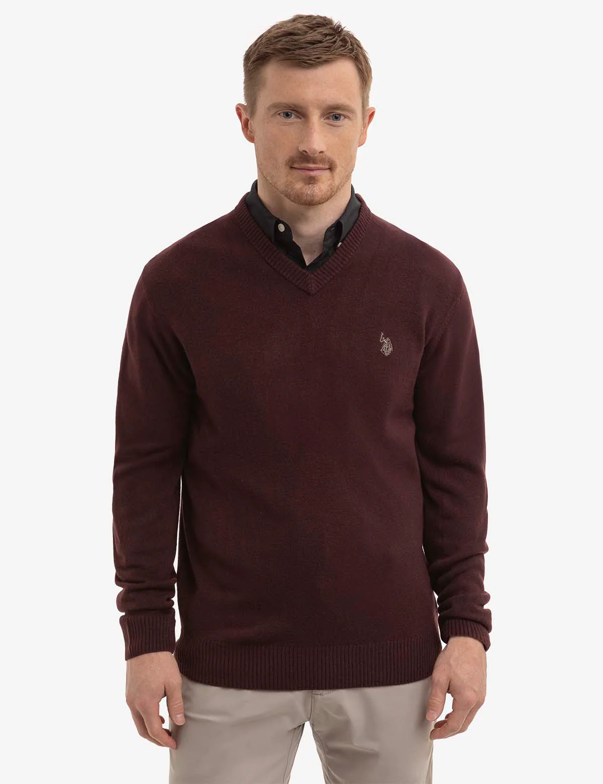 SOFT SOLID JERSEY V-NECK SWEATER - Image 20