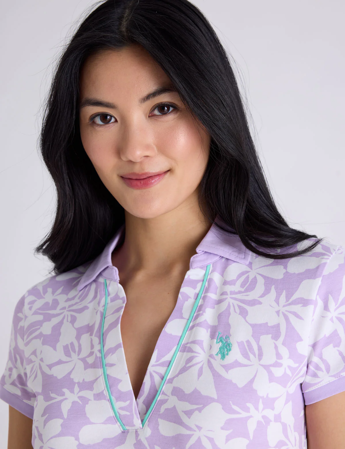 SOFT TROPICAL PRINT SLIM FIT POLO SHIRT - Image 2