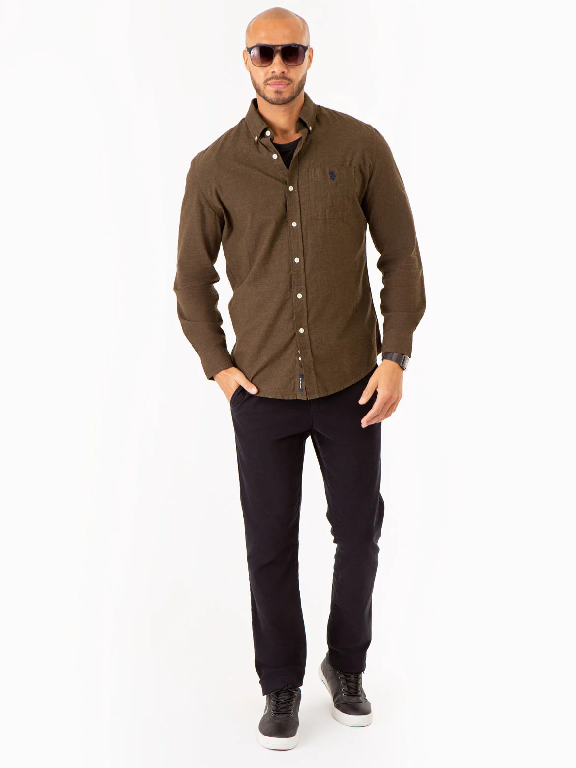 SOLID BRUSHED HEATHER LONG SLEEVE SHIRT - Image 11