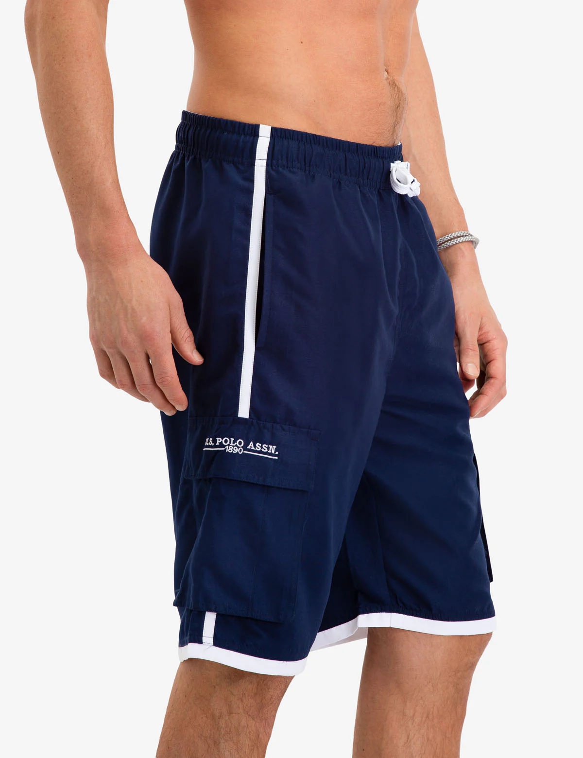 SOLID CARGO SWIM TRUNKS - Image 3