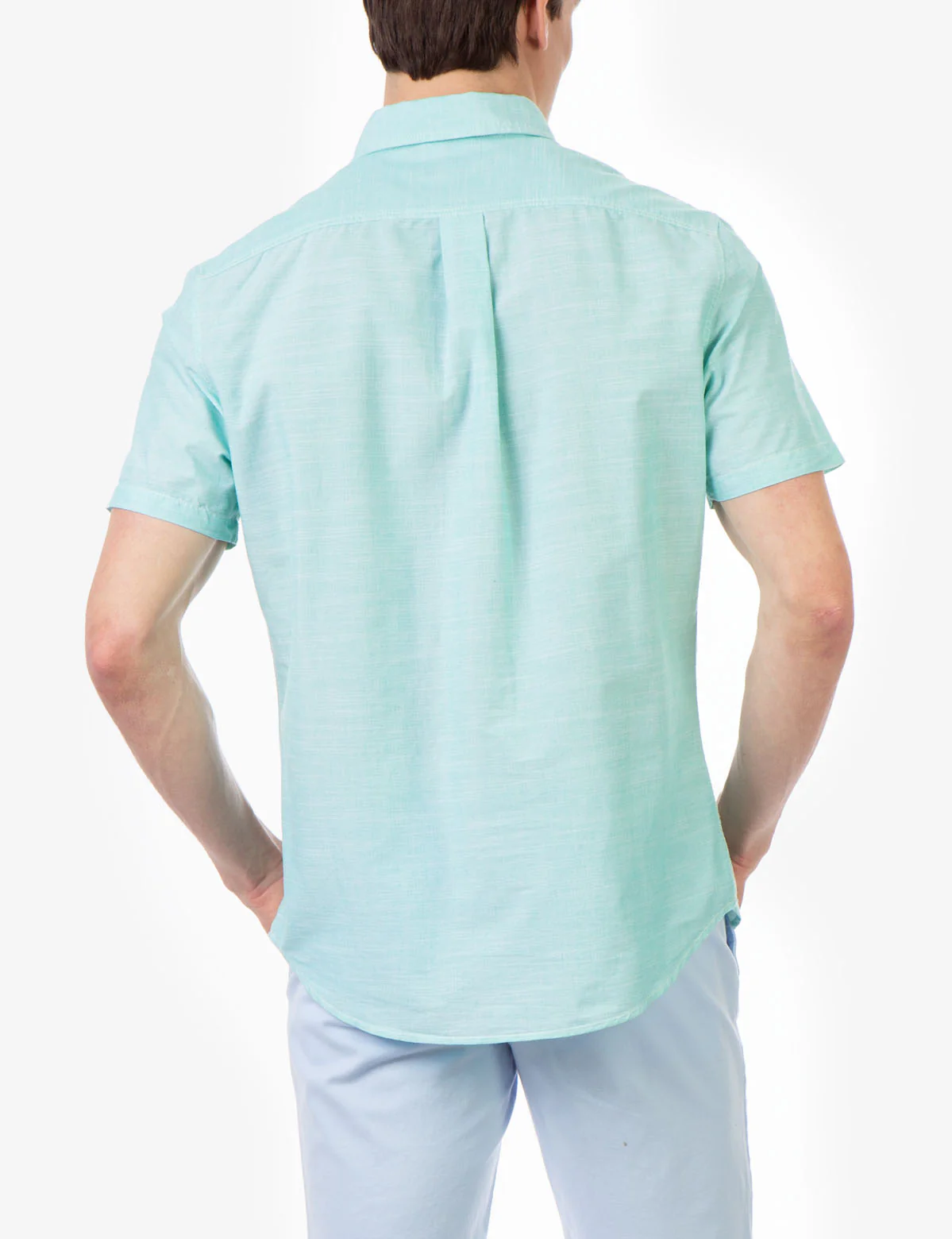 SOLID CLASSIC FIT SLUB SHORT SLEEVE SHIRT - Image 7