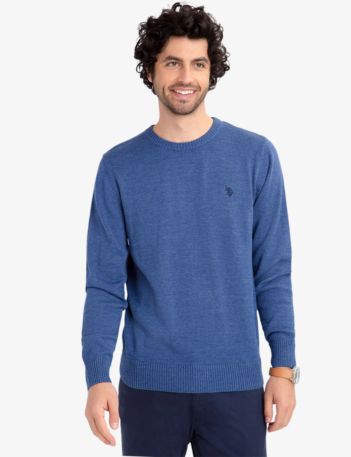SOLID CREW NECK SWEATER