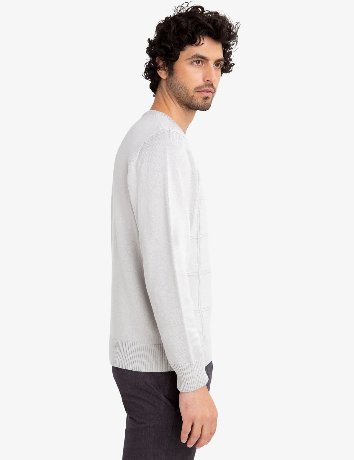 SOLID CREW NECK SWEATER - Image 2