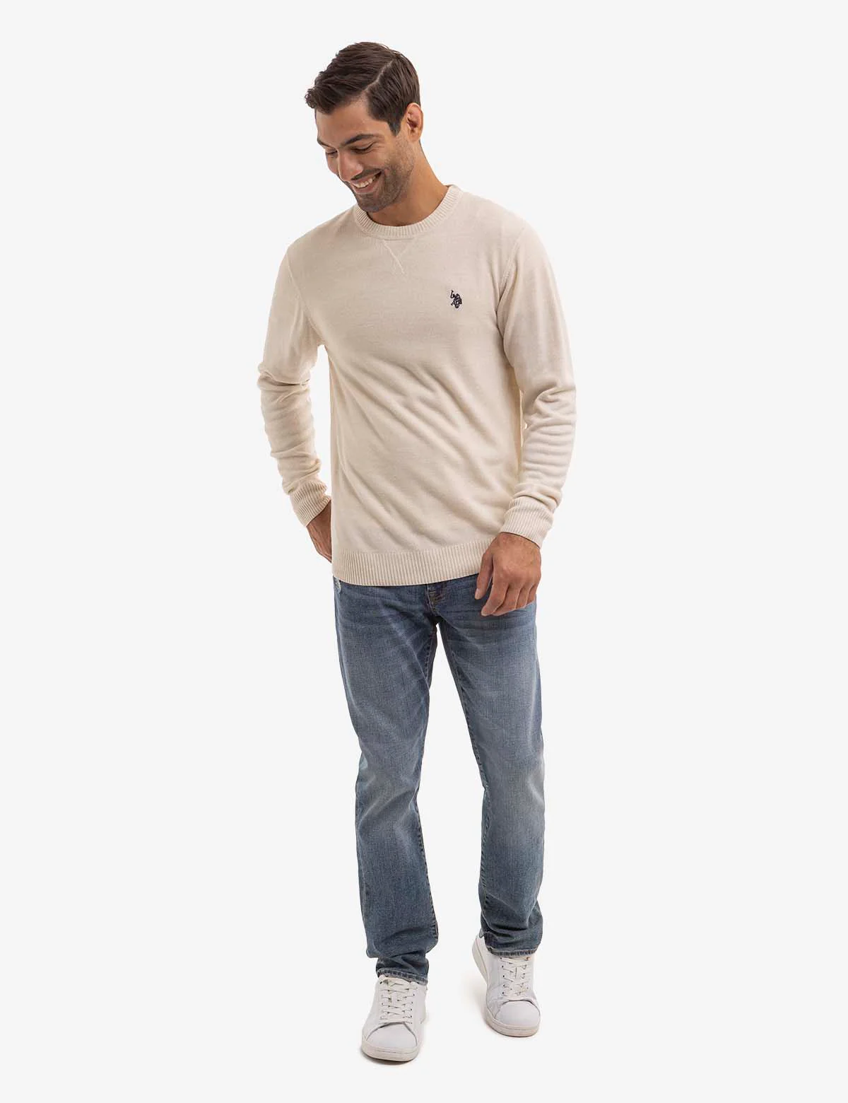 SOLID CREW NECK SWEATER - Image 2