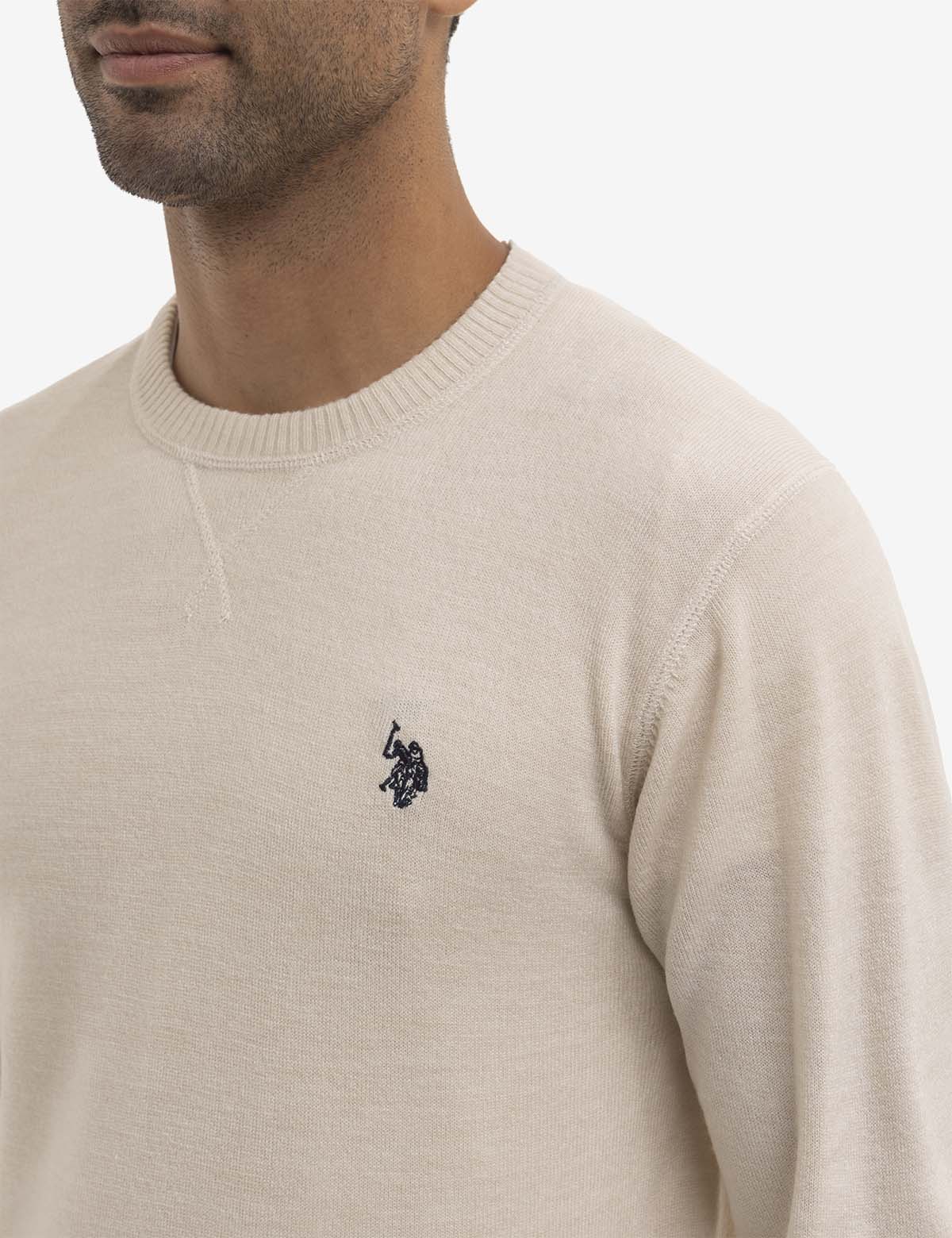 SOLID CREW NECK SWEATER - Image 3