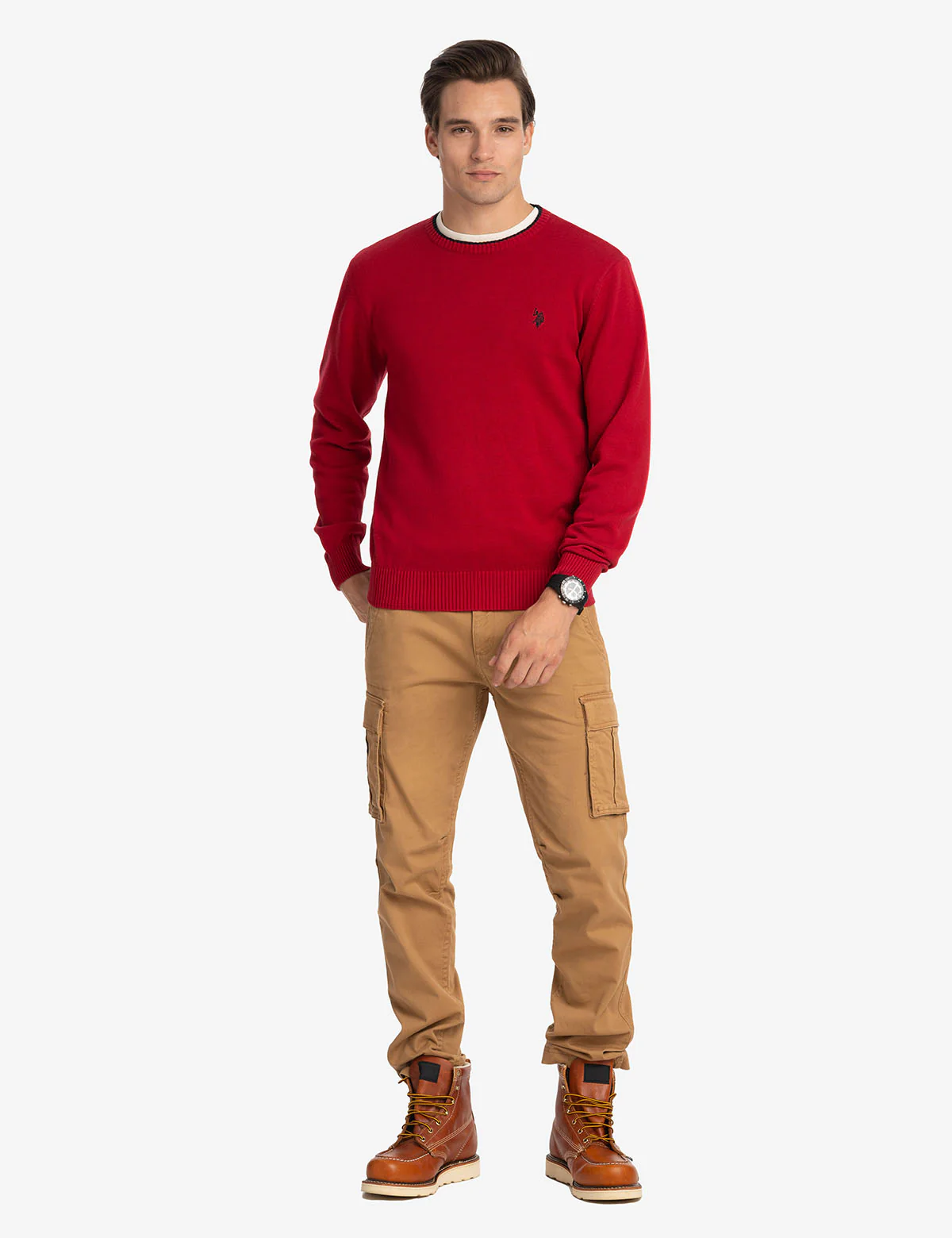 SOLID CREW NECK SWEATER - Image 2