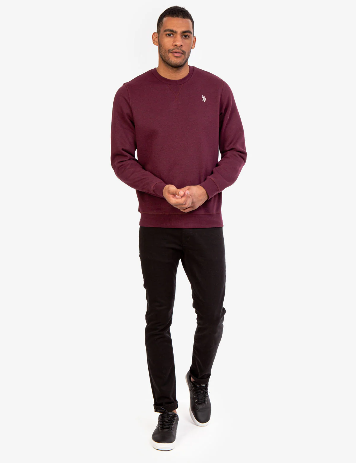 SOLID CREW NECK SWEATSHIRT - Image 2