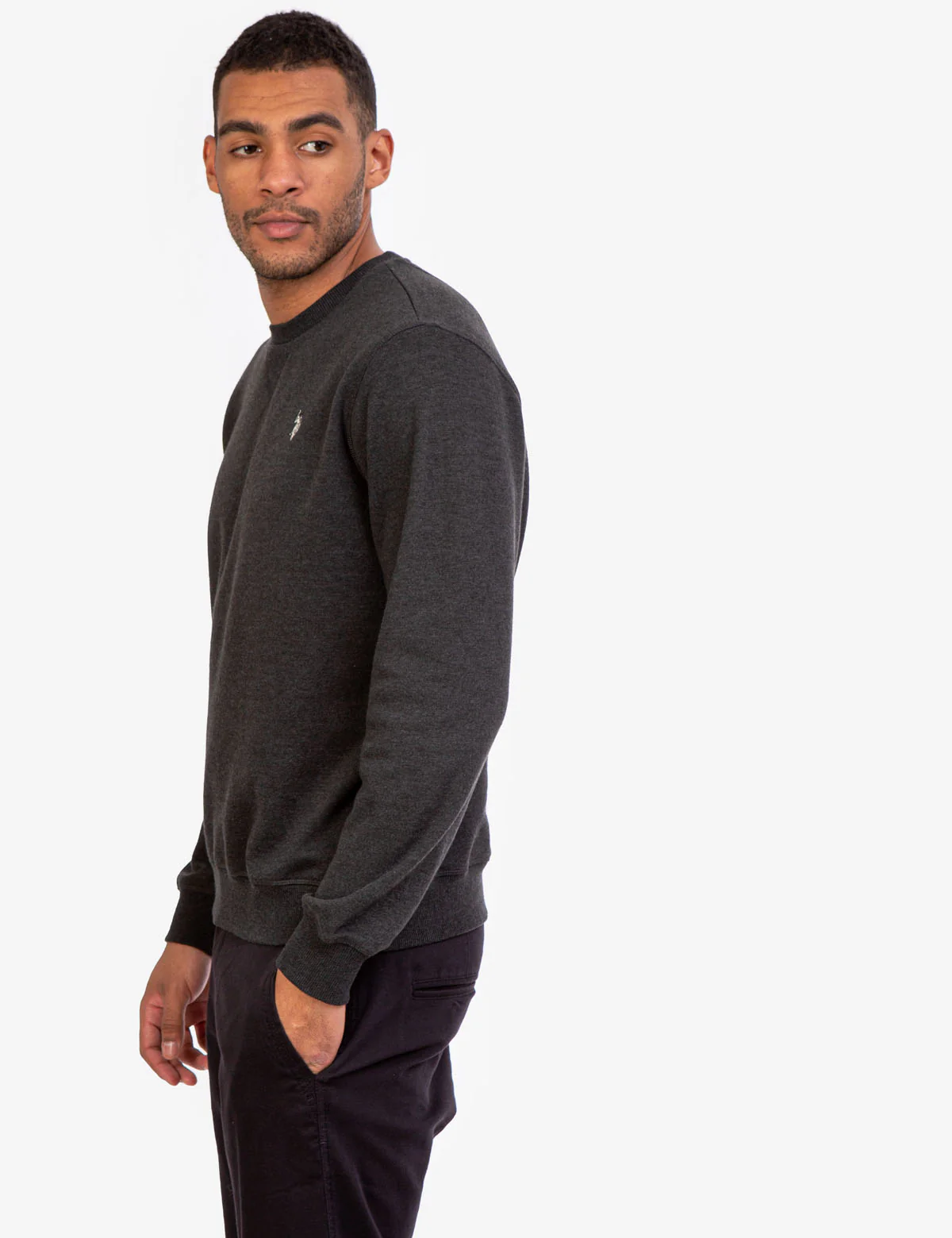 SOLID CREW NECK SWEATSHIRT - Image 8