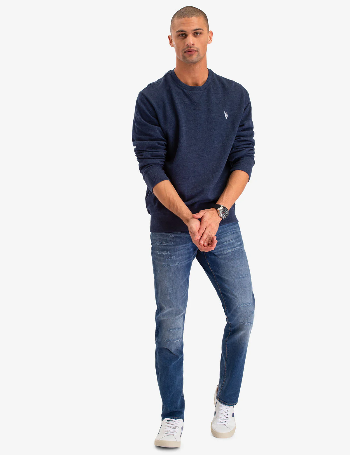 SOLID FRENCH TERRY CREW NECK SWEATSHIRT - Image 11