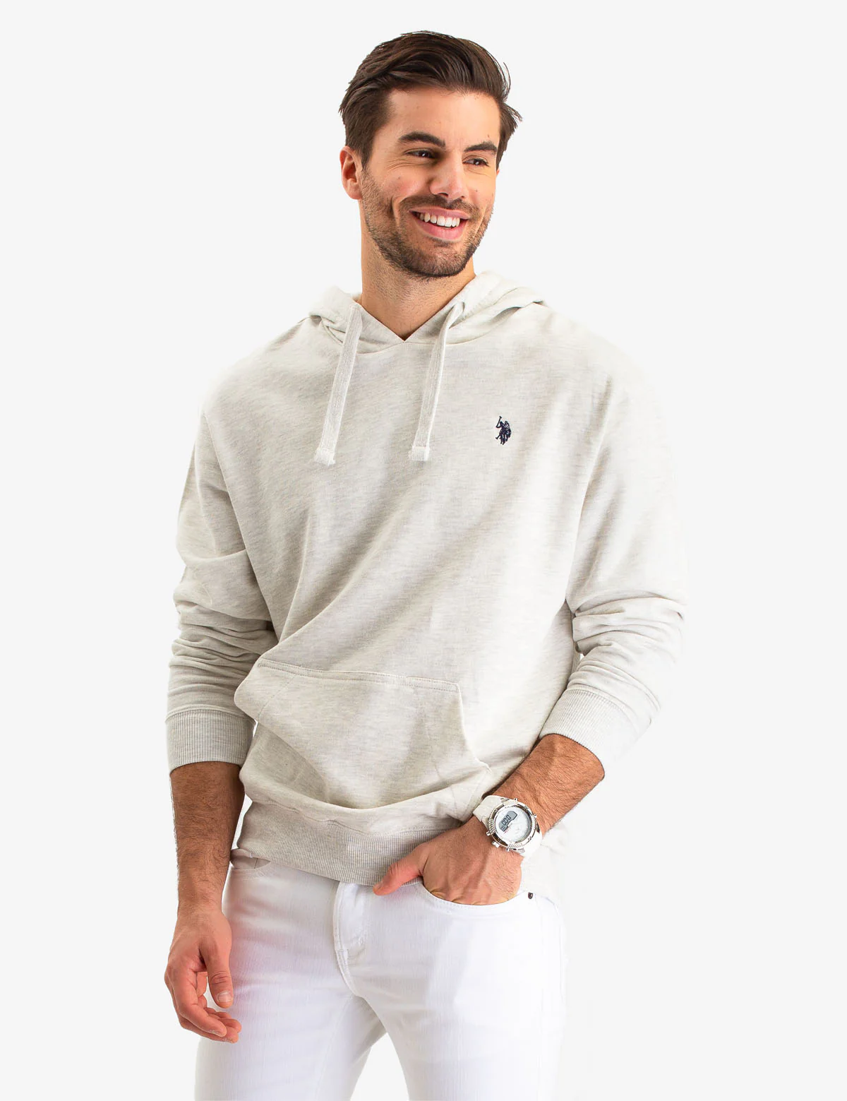 SOLID FRENCH TERRY HOODIE - Image 4