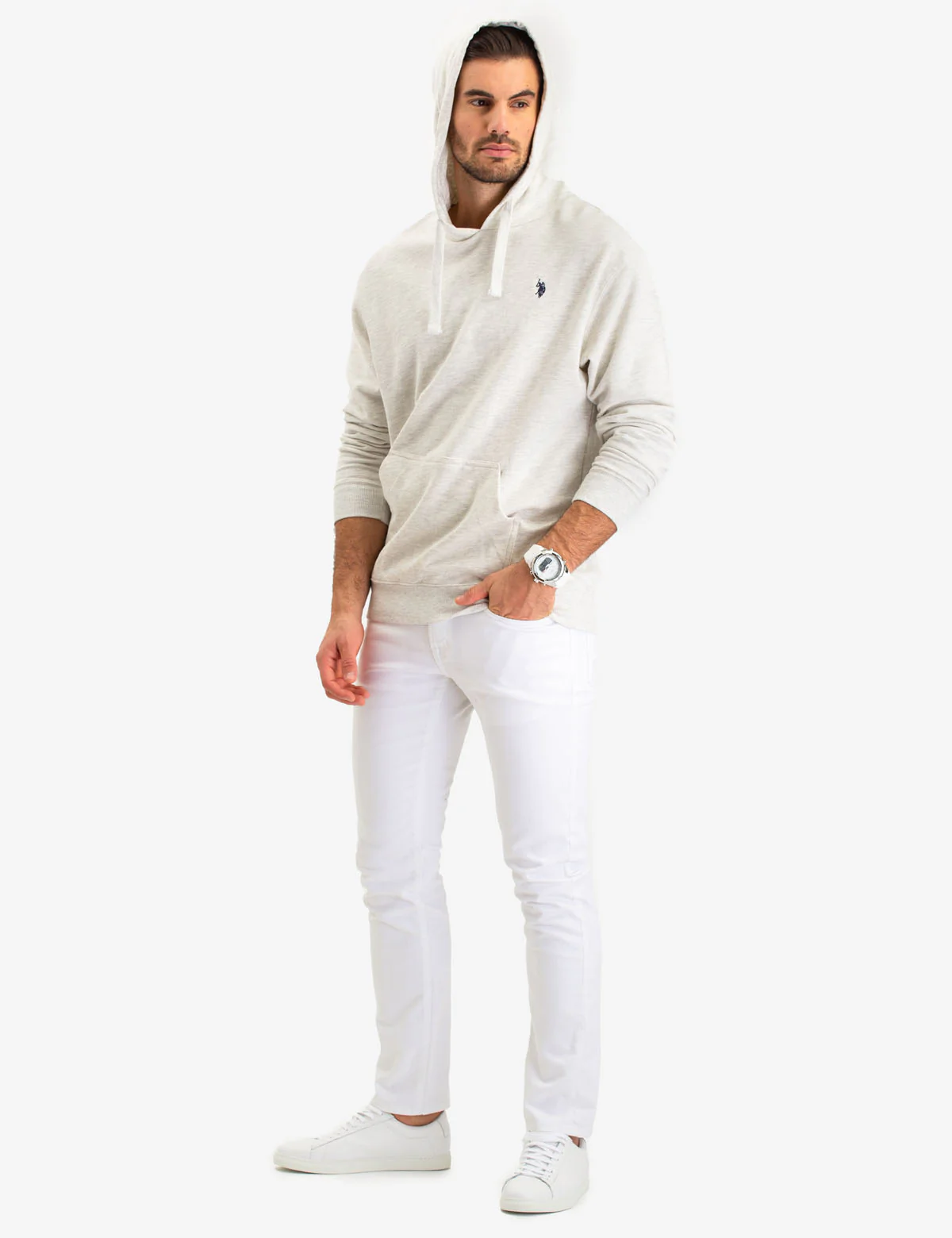 SOLID FRENCH TERRY HOODIE - Image 5