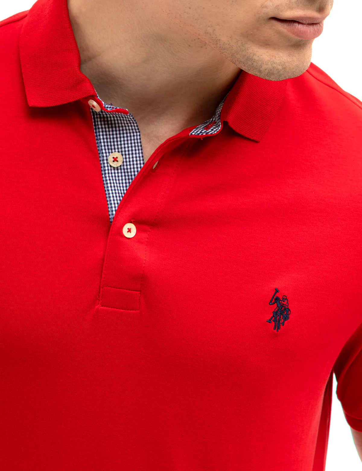 SOLID INTERLOCK GINGHAM TRIM POLO SHIRT - Image 12