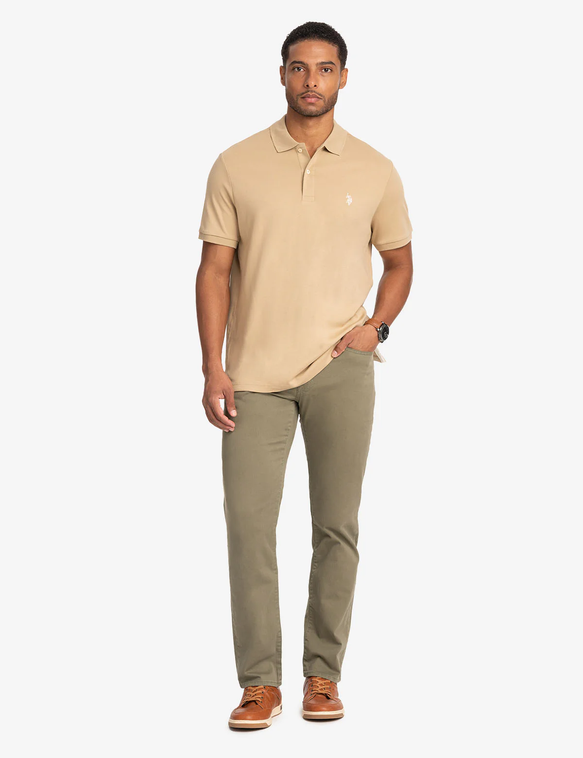 SOLID INTERLOCK POLO SHIRT - Image 14