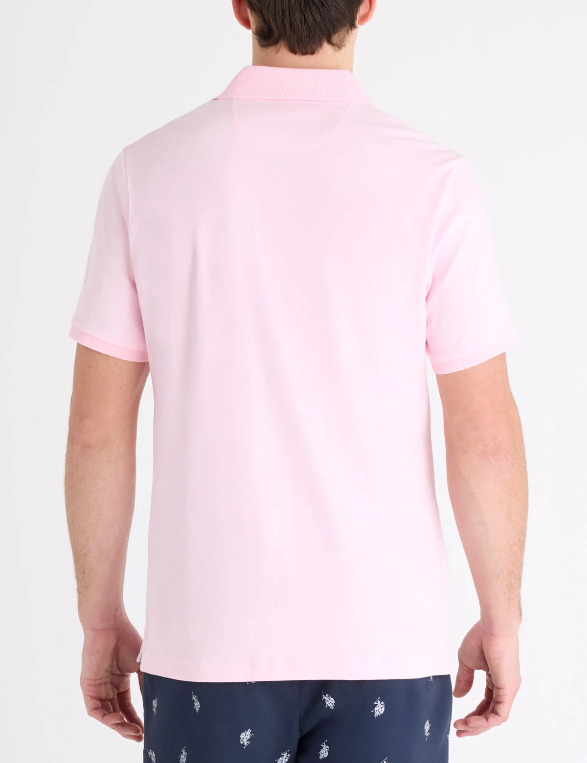 SOLID INTERLOCK POLO SHIRT WITH STRIPE TRIM - Image 8
