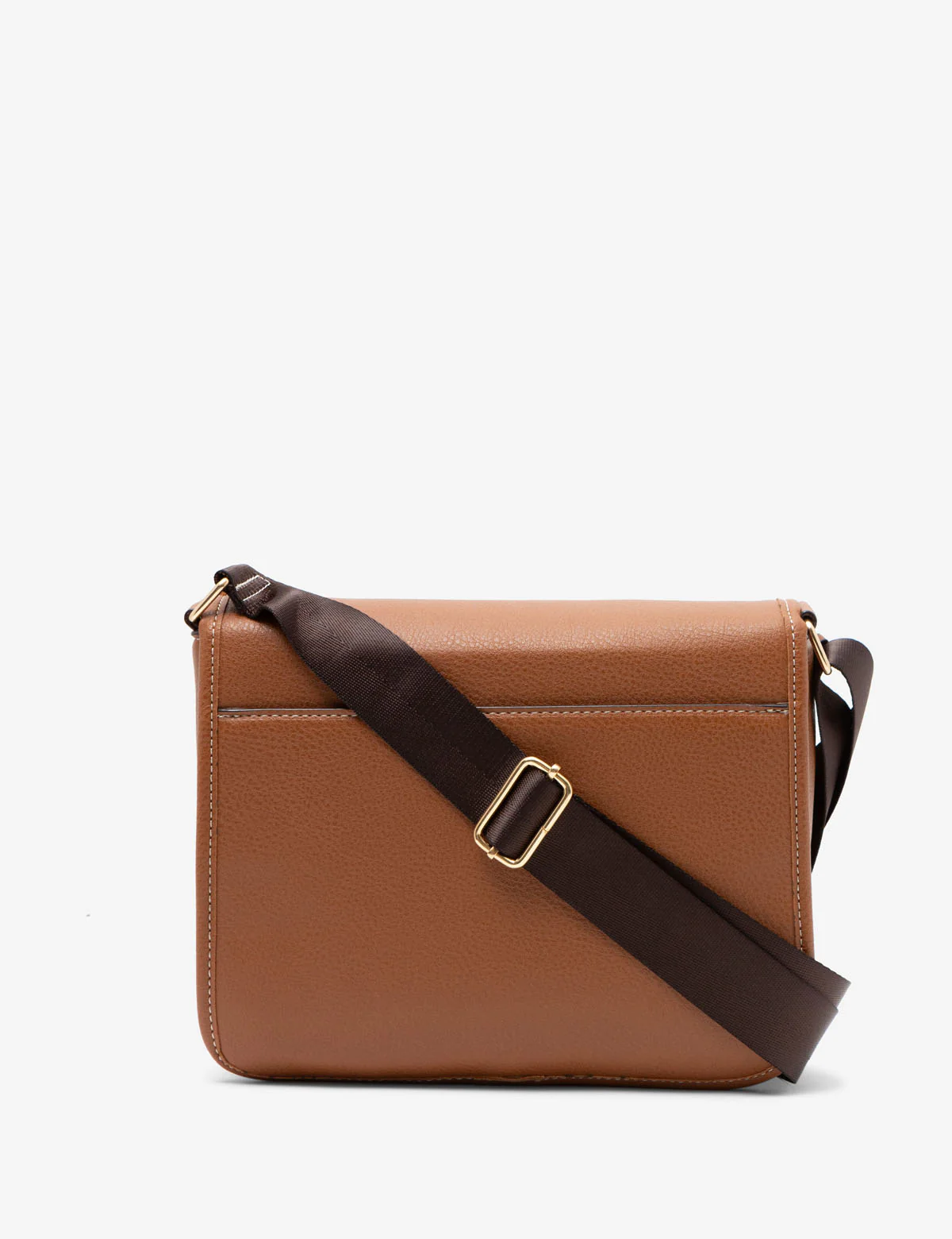 SOLID MESSENGER CROSSBODY BAG - Image 5