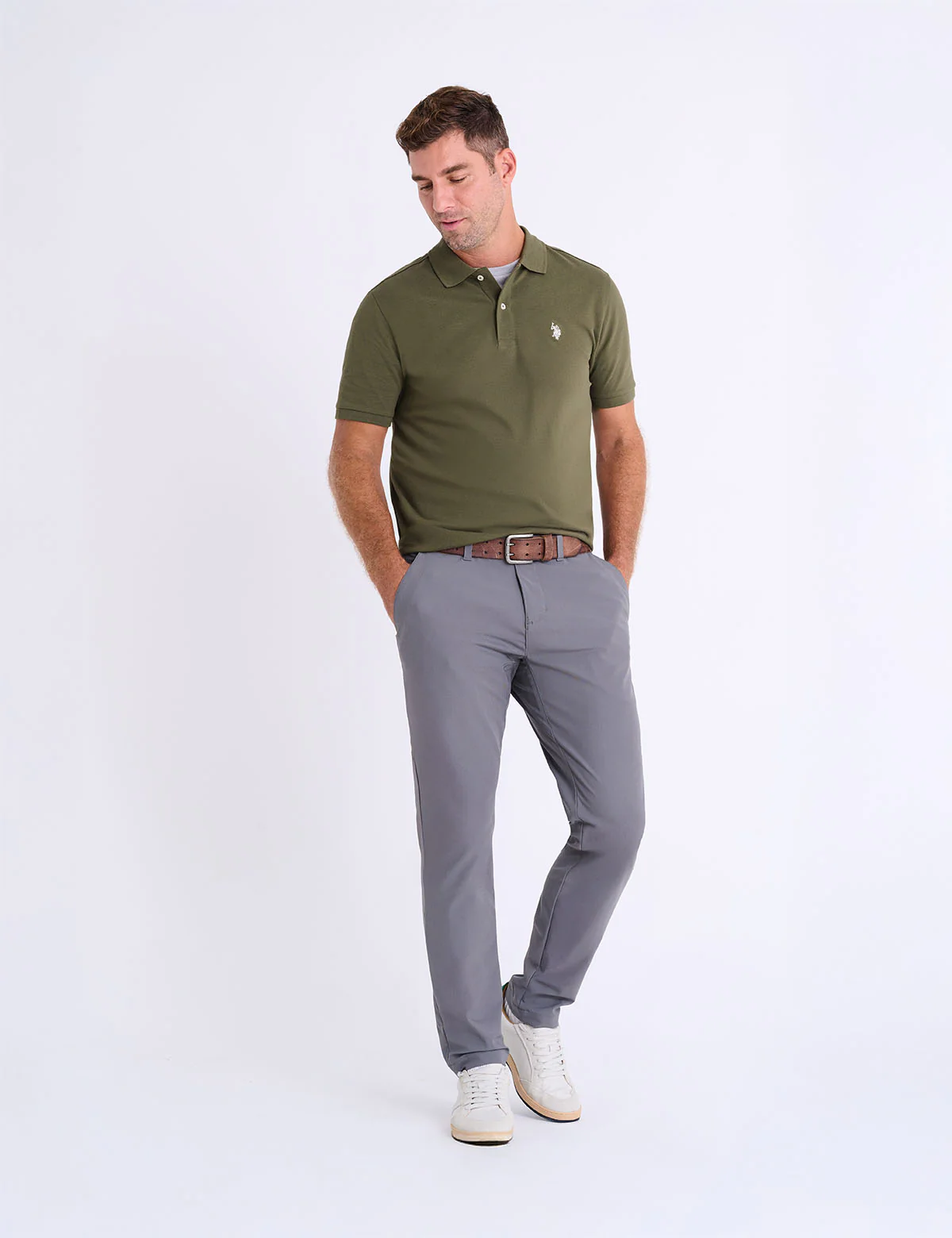 SOLID PIQUE SMALL LOGO POLO SHIRT - Image 2