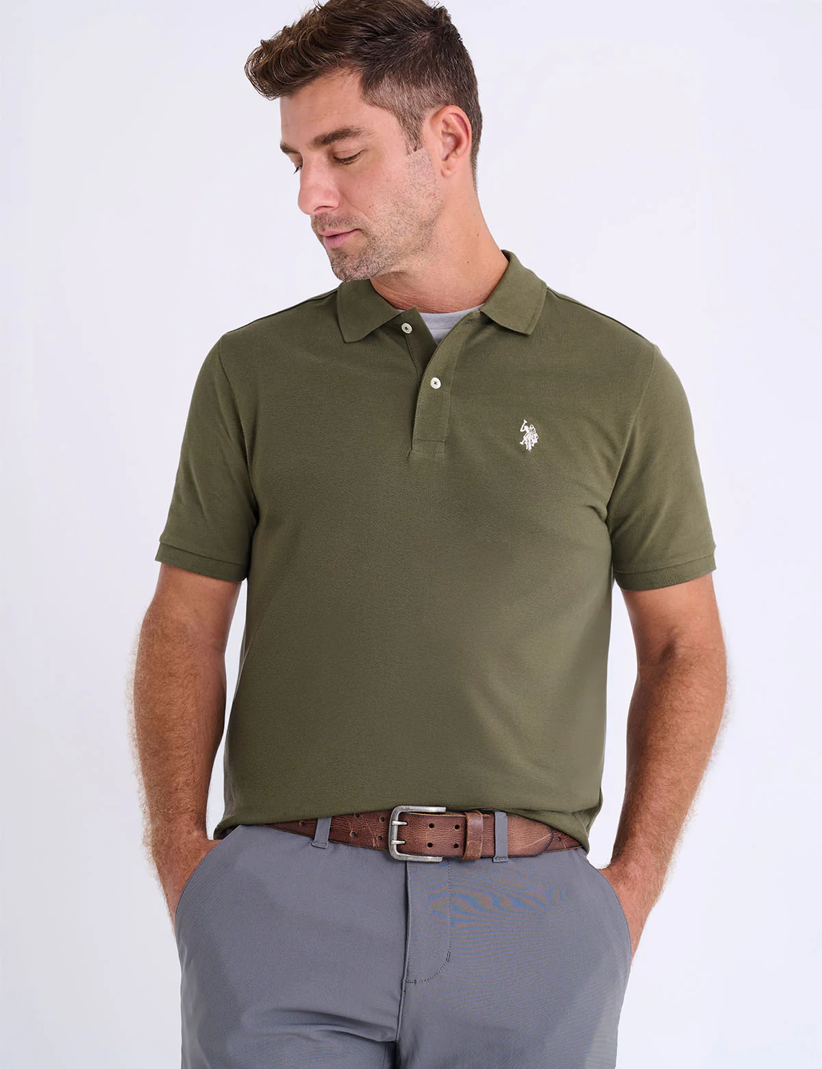 SOLID PIQUE SMALL LOGO POLO SHIRT - Image 3