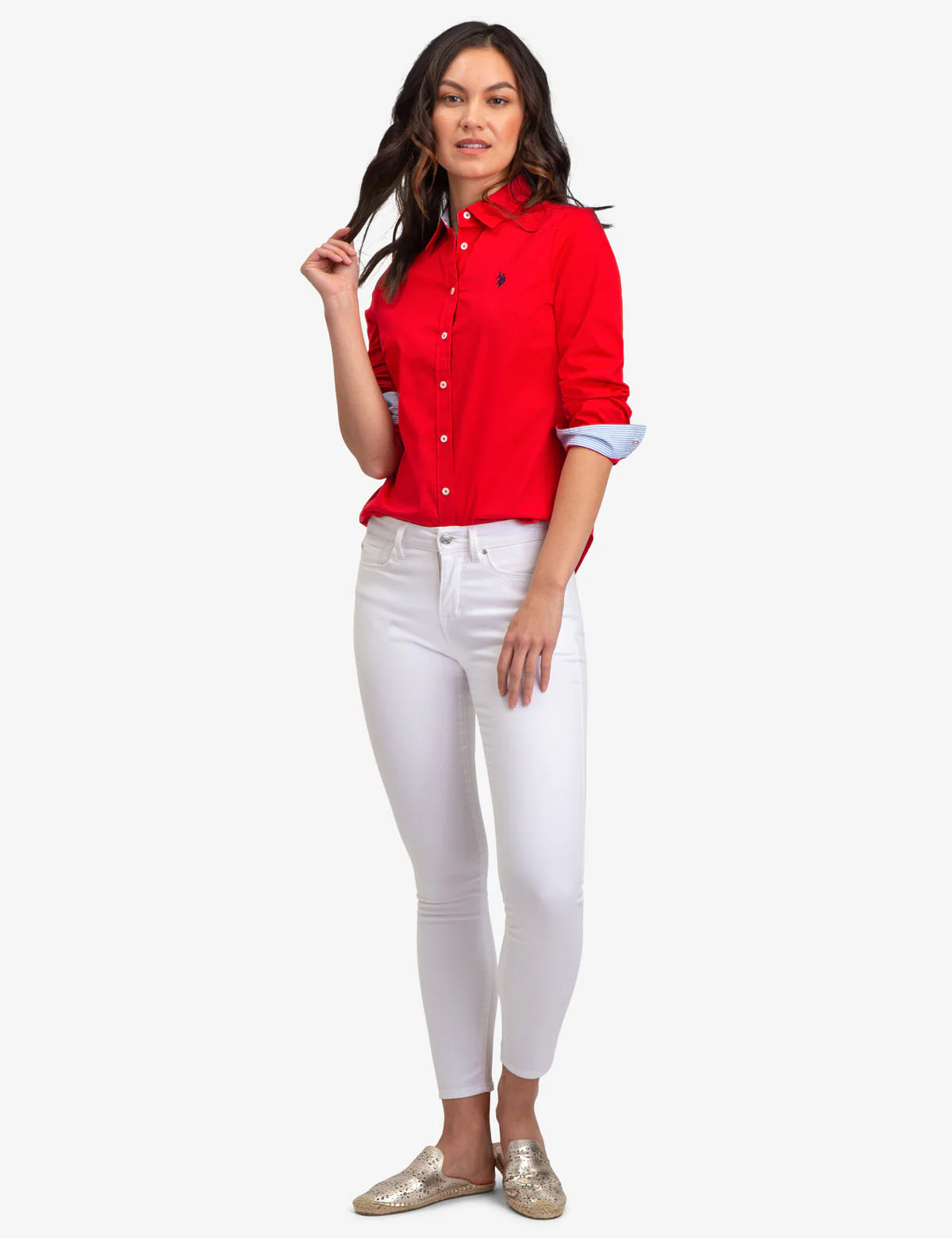 SOLID POPLIN LONG SLEEVE SHIRT - Image 7