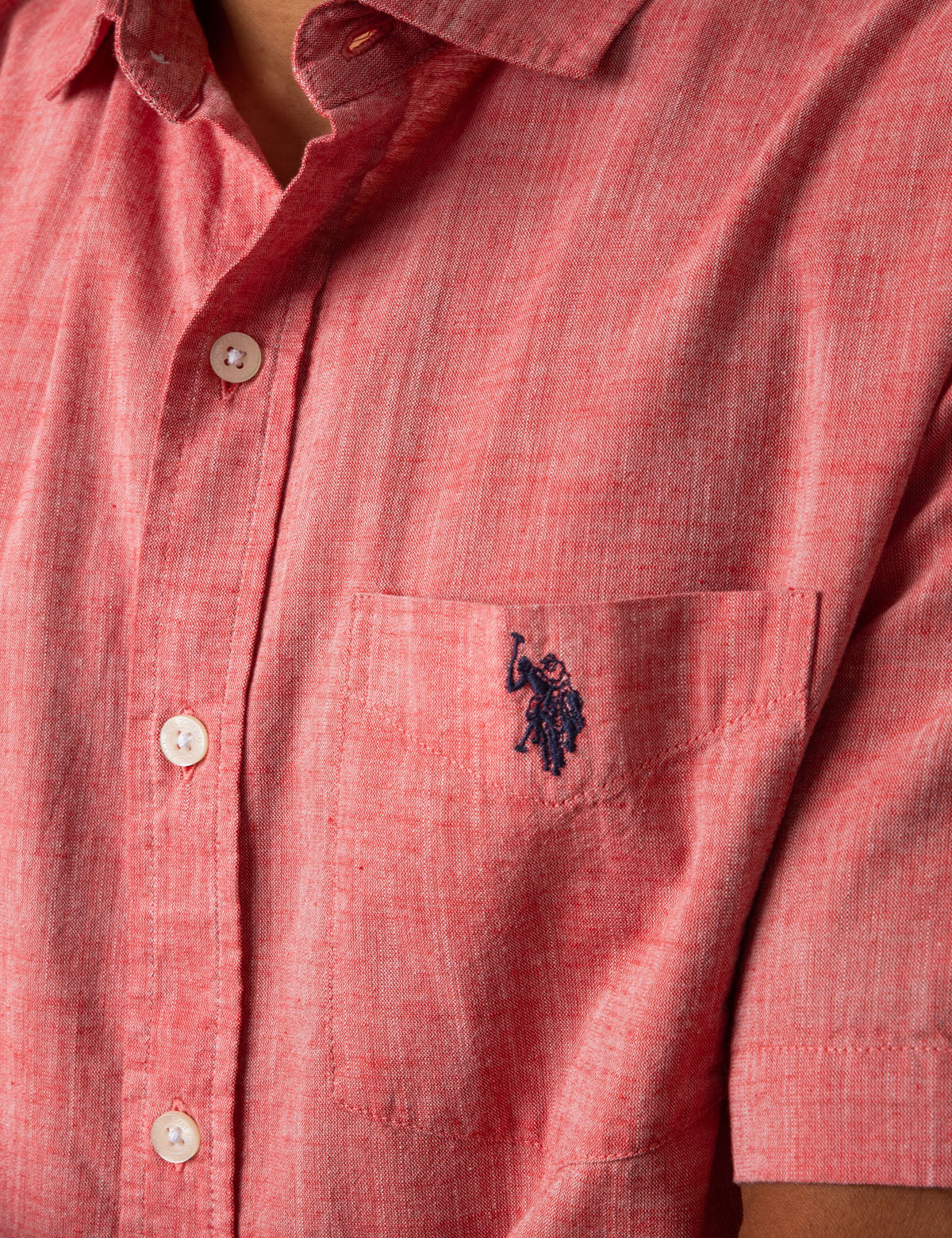 SOLID SLUB CANVAS SHORT SLEEVE SHIRT - Image 4