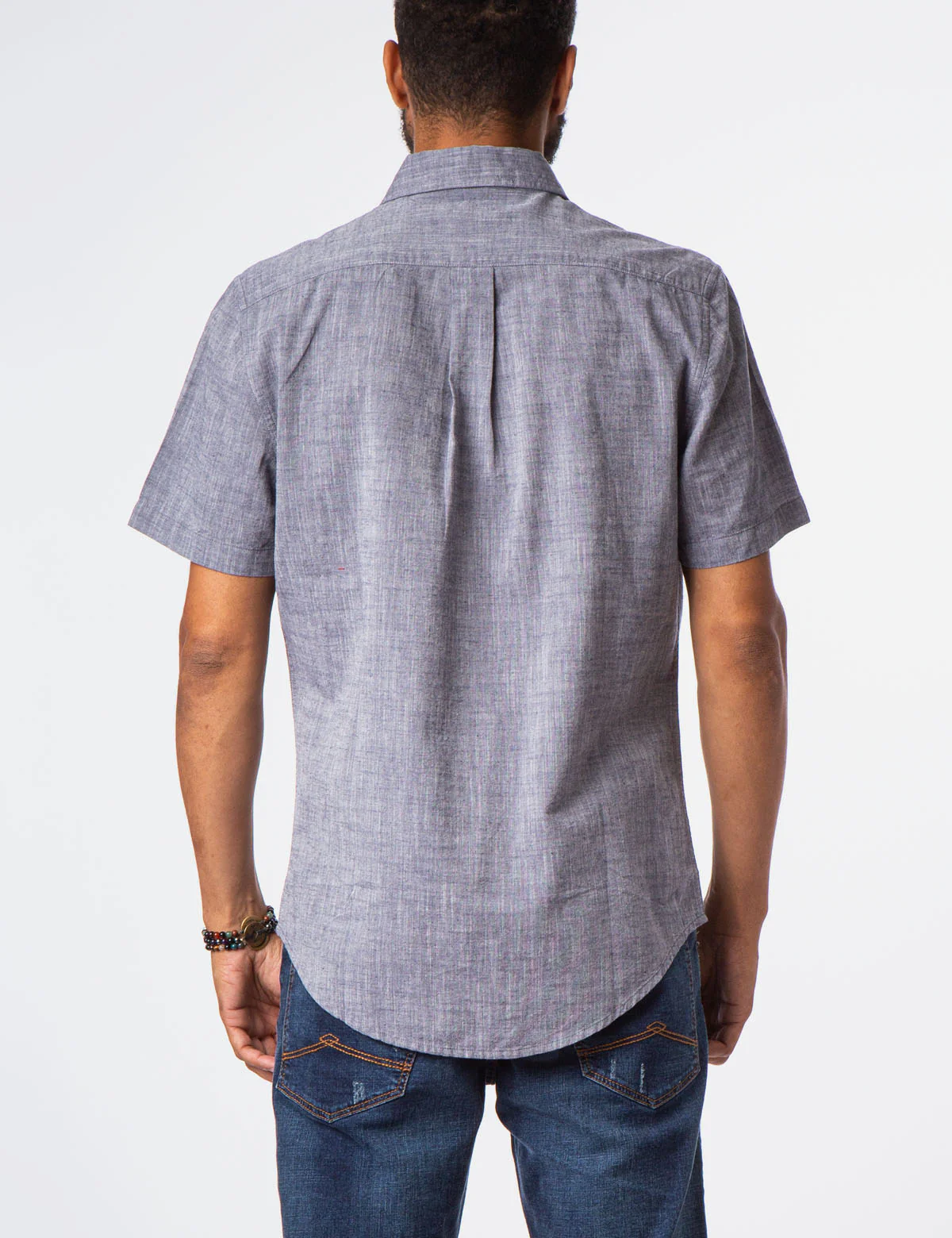 SOLID SLUB CANVAS SHORT SLEEVE SHIRT - Image 9
