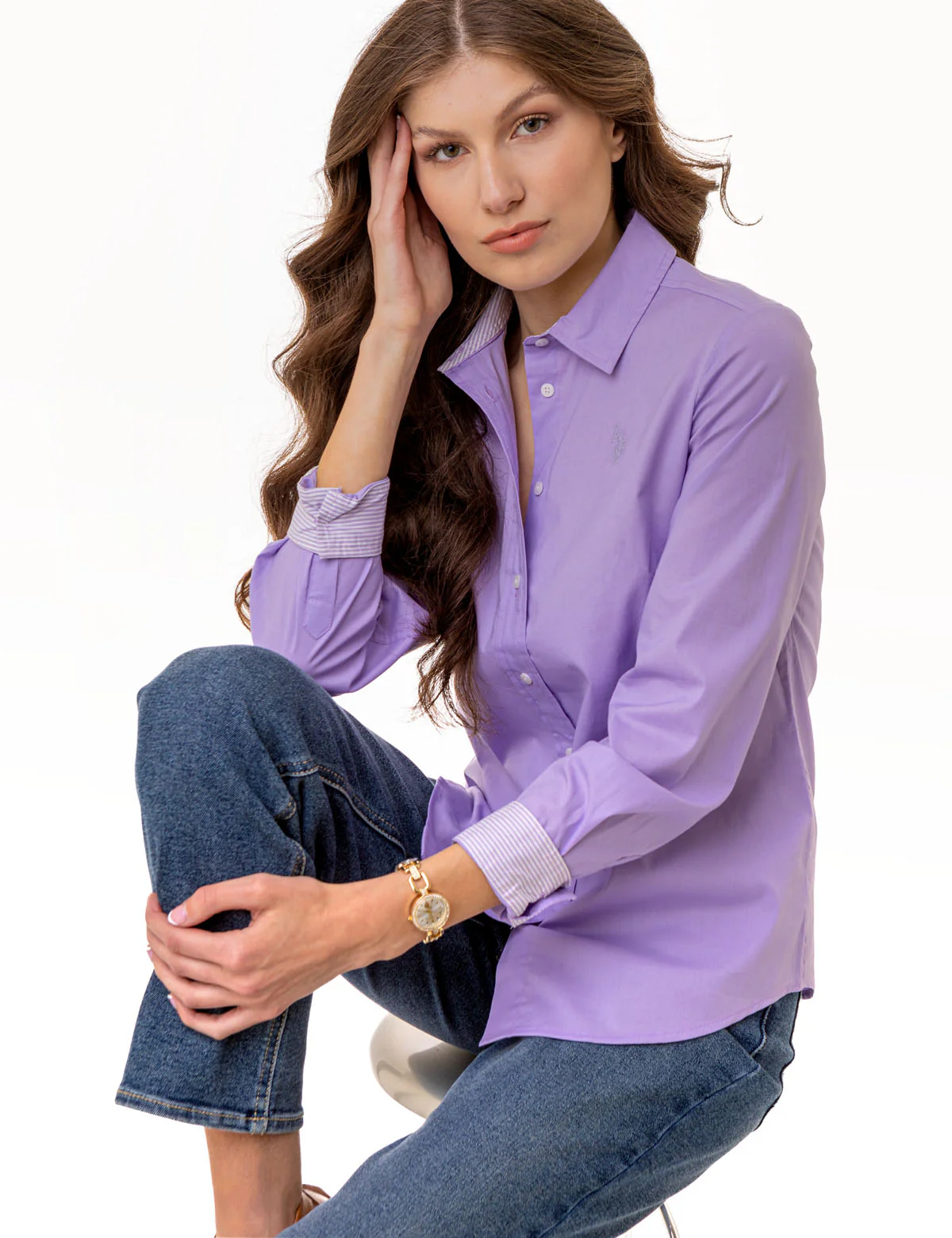 SOLID STRETCH POPLIN SHIRT - Image 16