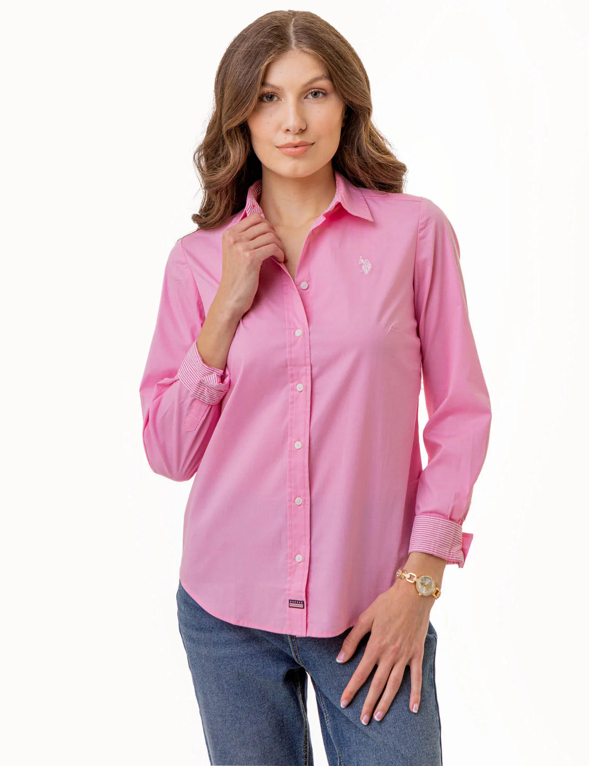 SOLID STRETCH POPLIN SHIRT - Image 4