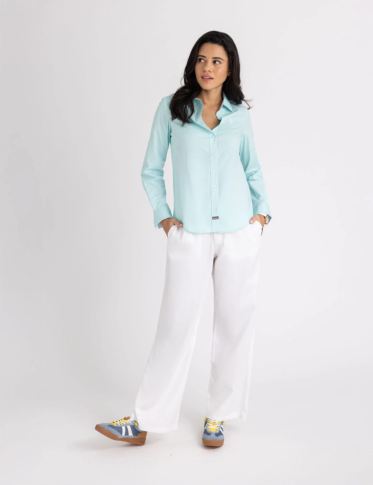 SOLID STRETCH POPLIN SHIRT - Image 2
