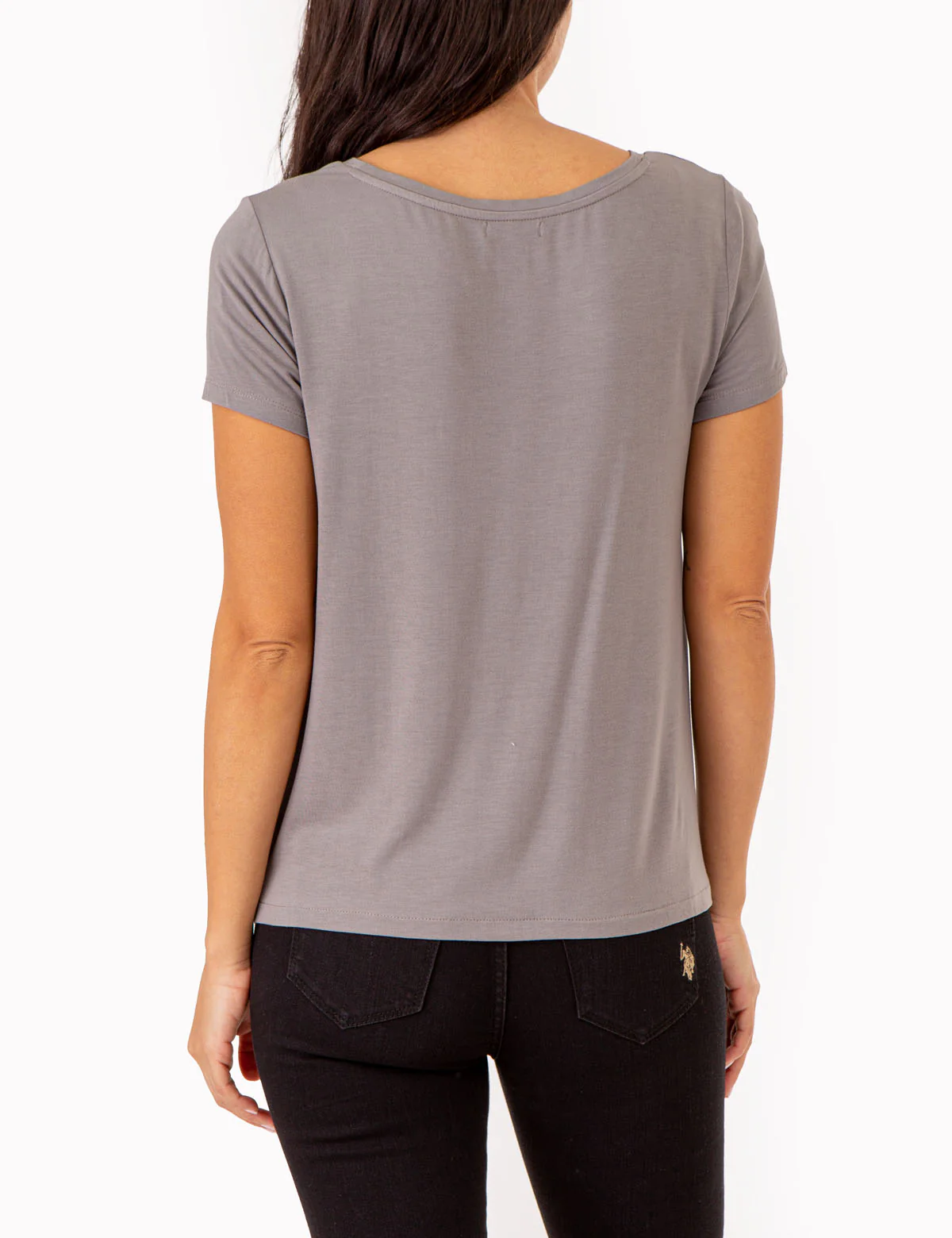SOLID TWIST FRONT SHORT SLEEVE TOP - Image 7