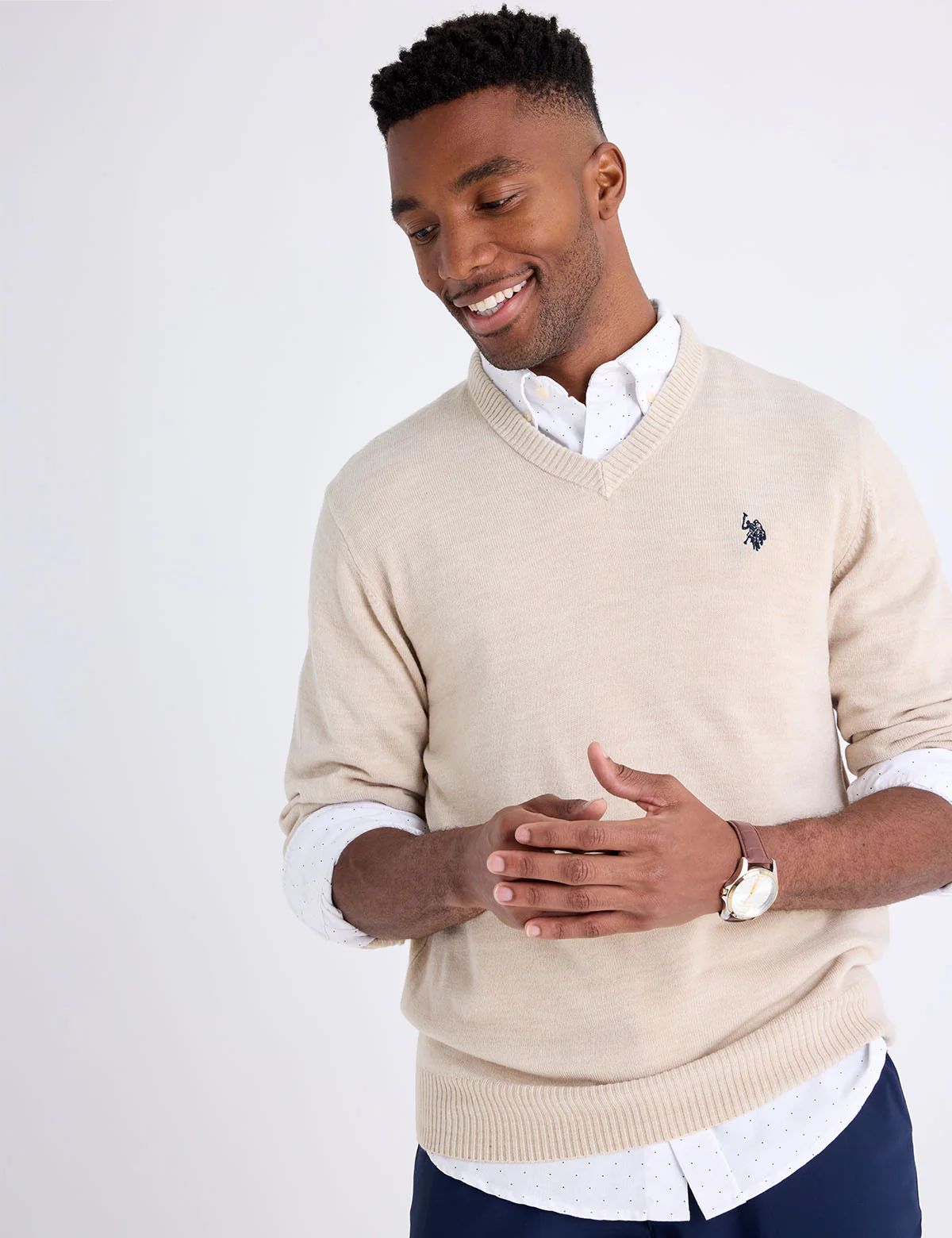 SOLID V-NECK SWEATER - Image 11