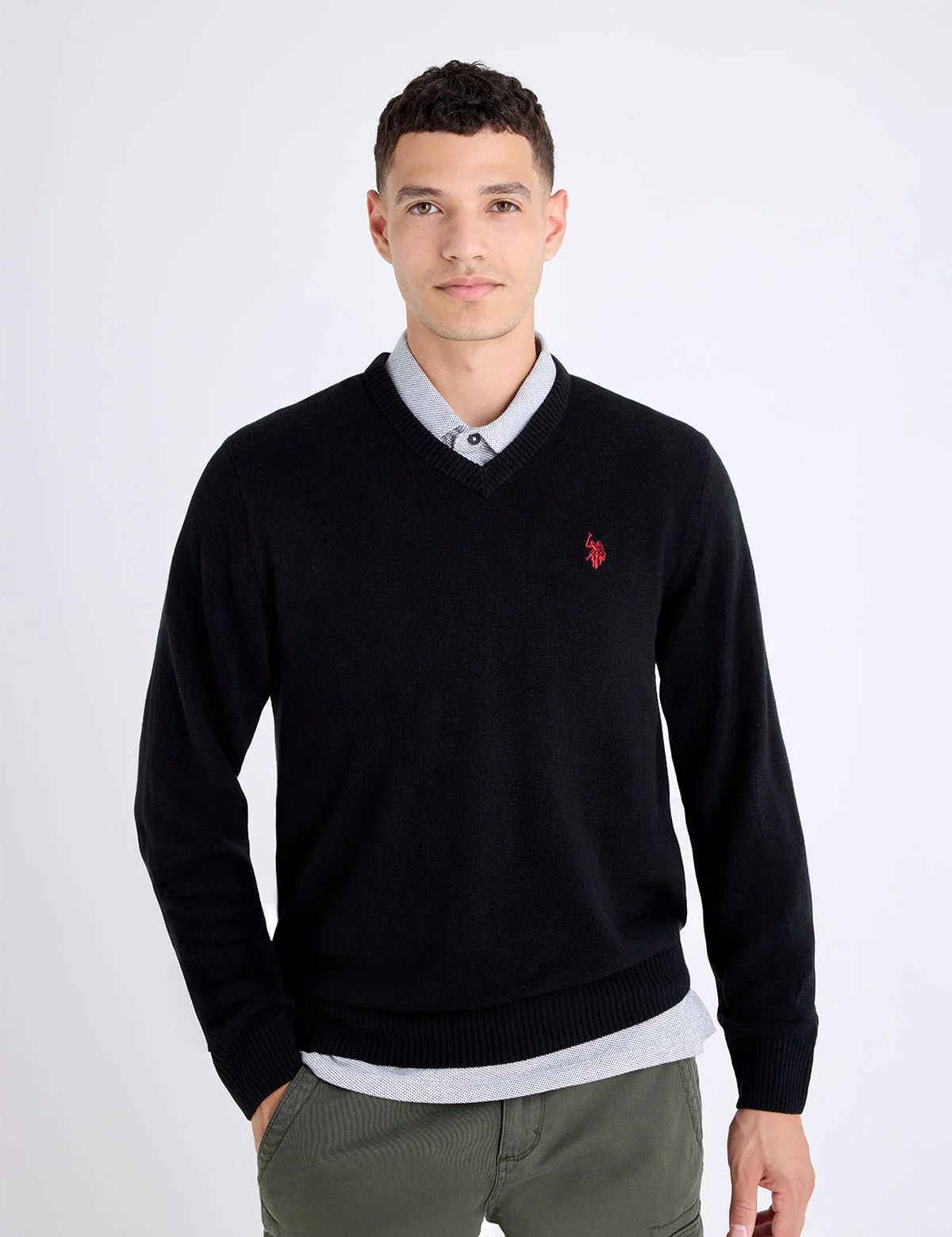 SOLID V-NECK SWEATER - Image 19