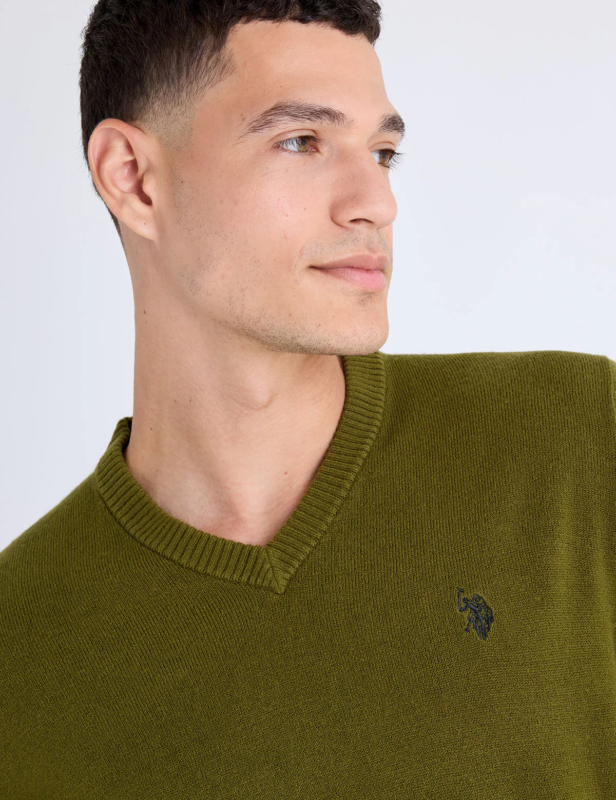 SOLID V-NECK SWEATER - Image 2