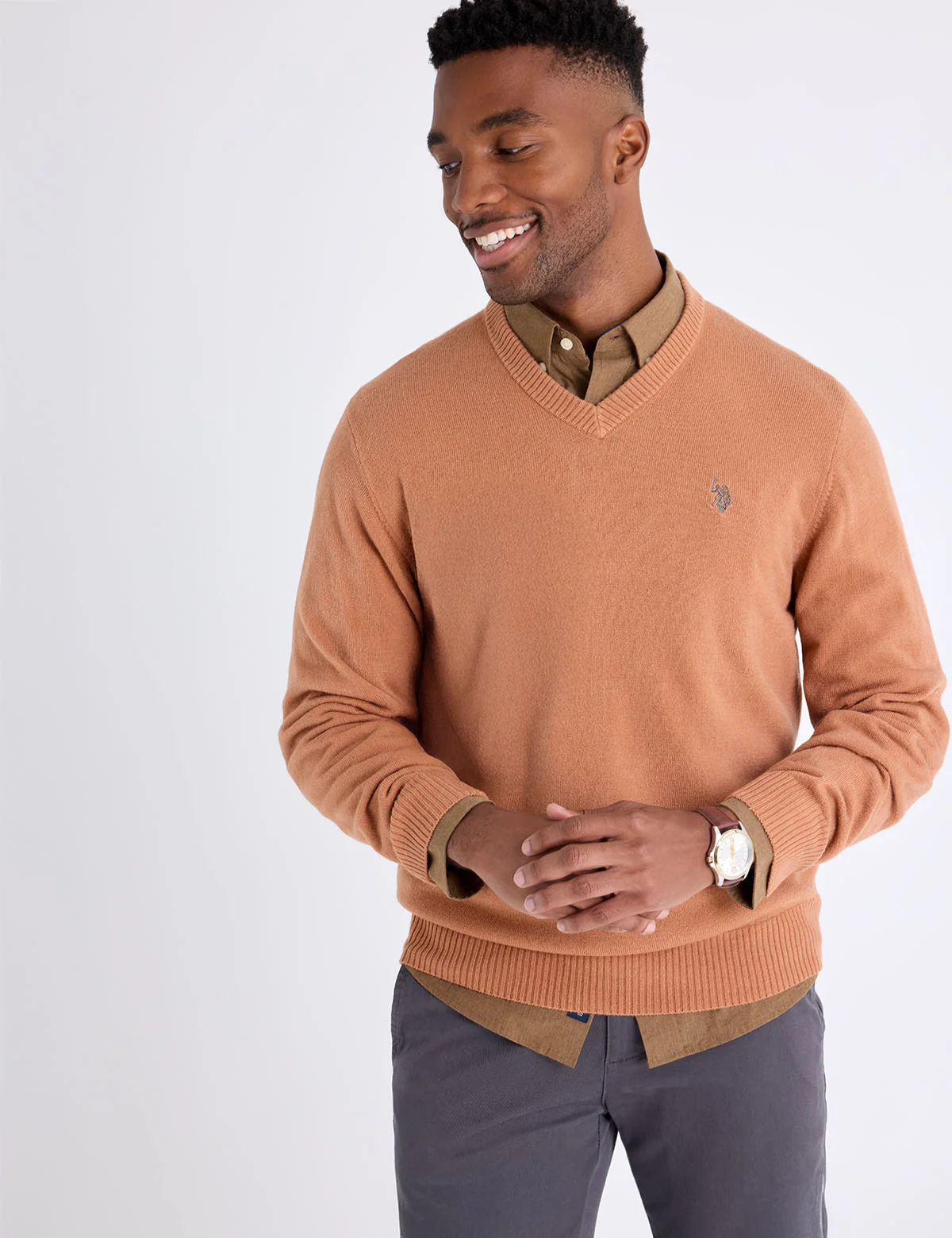 SOLID V-NECK SWEATER - Image 8