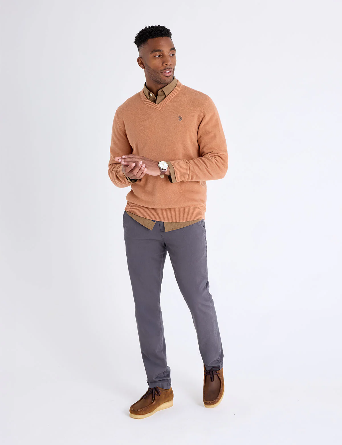 SOLID V-NECK SWEATER - Image 9