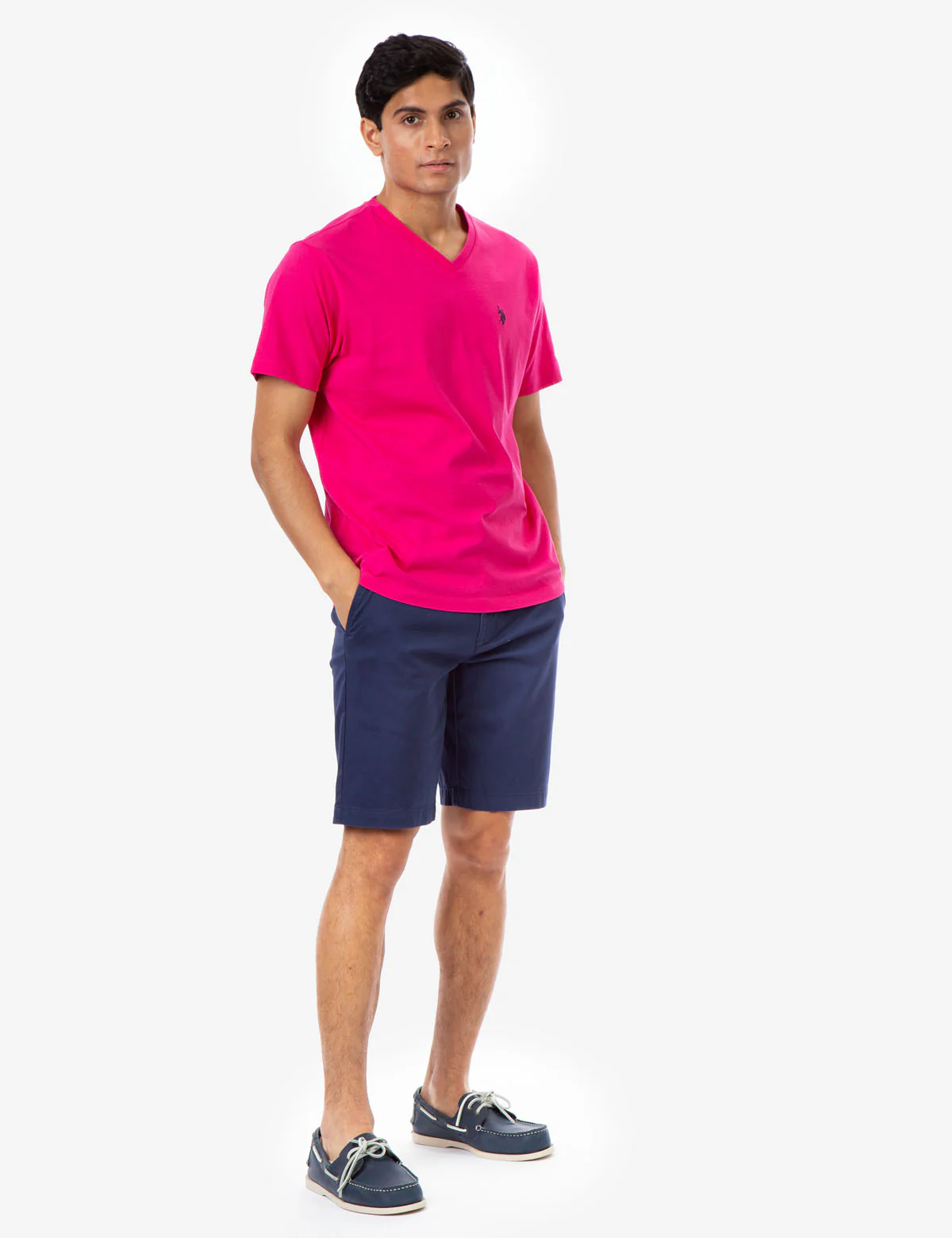 SOLID V-NECK T-SHIRT - Image 2