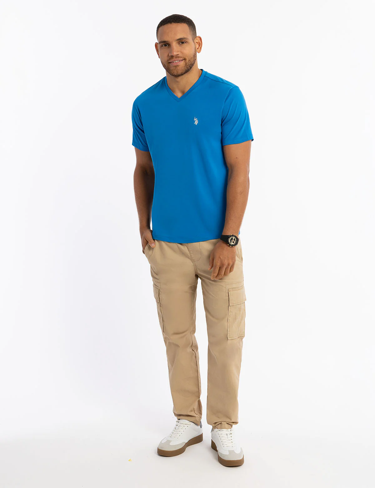 SOLID V-NECK T-SHIRT - Image 28