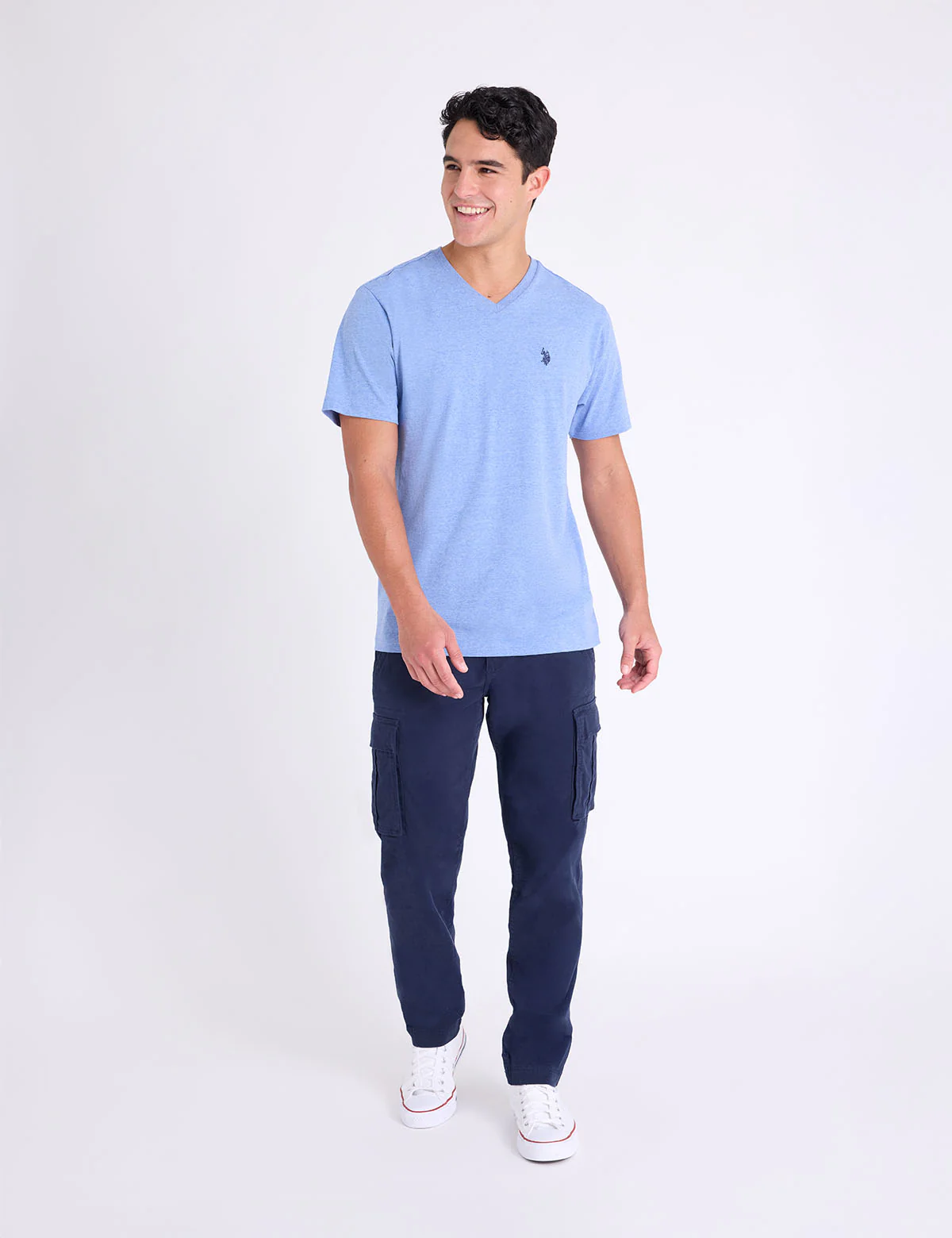 SOLID V-NECK T-SHIRT - Image 3