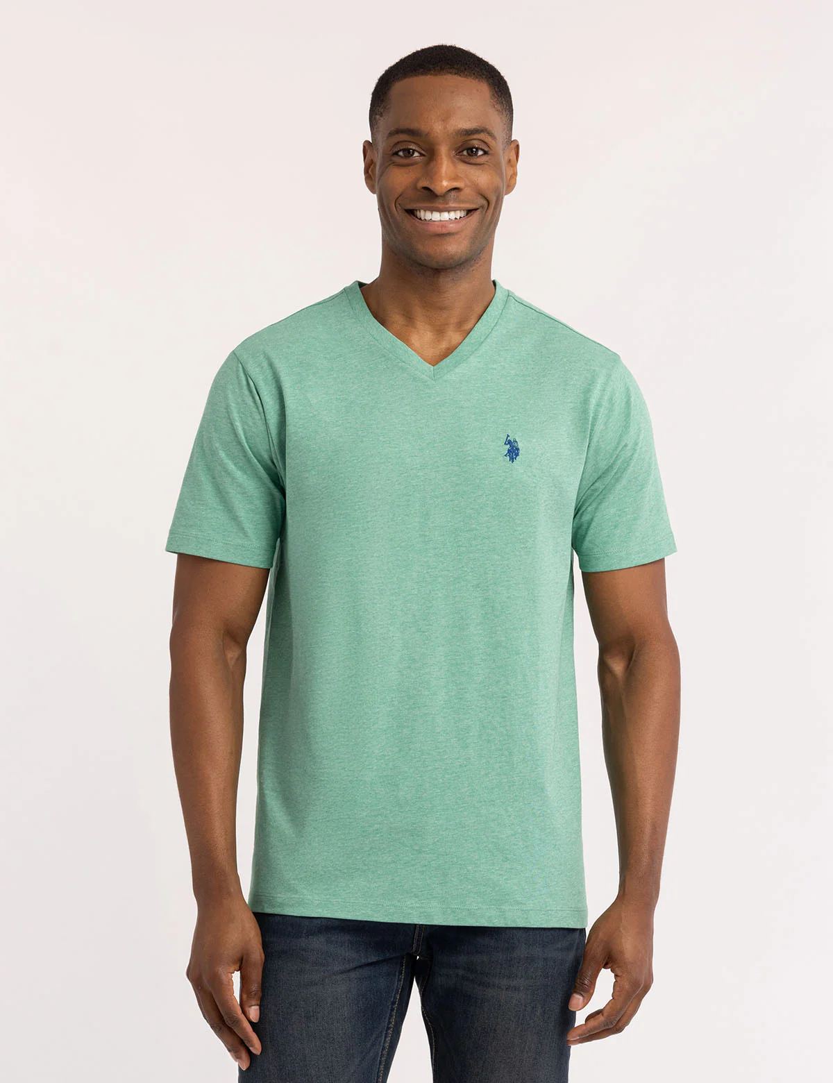 SOLID V-NECK T-SHIRT - Image 36