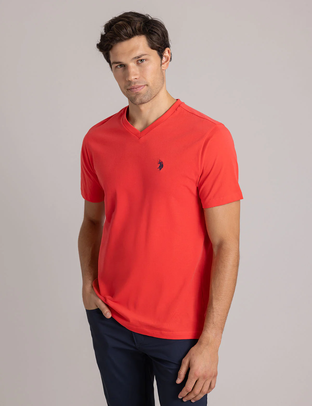 SOLID V-NECK T-SHIRT - Image 8