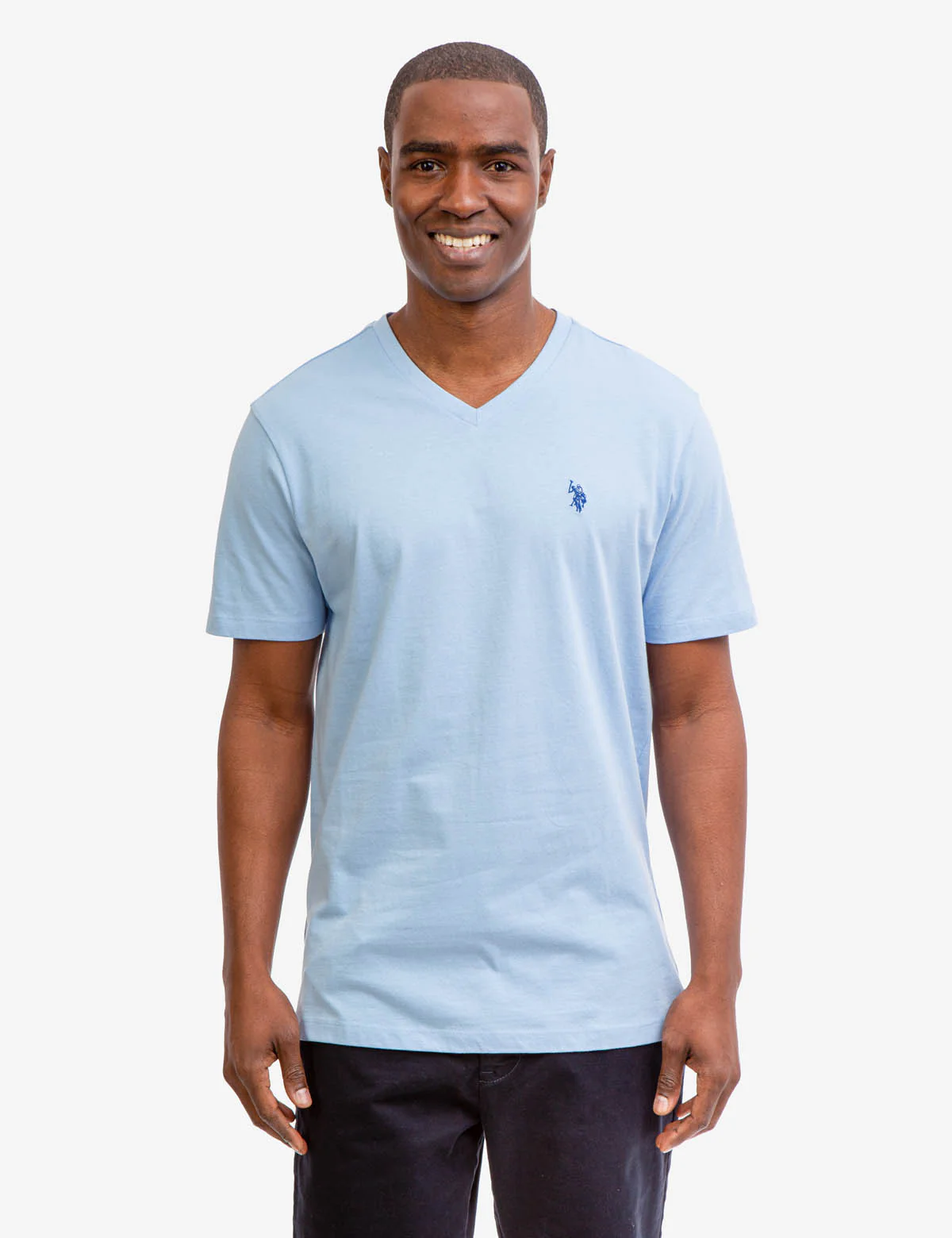 SOLID V-NECK T-SHIRT