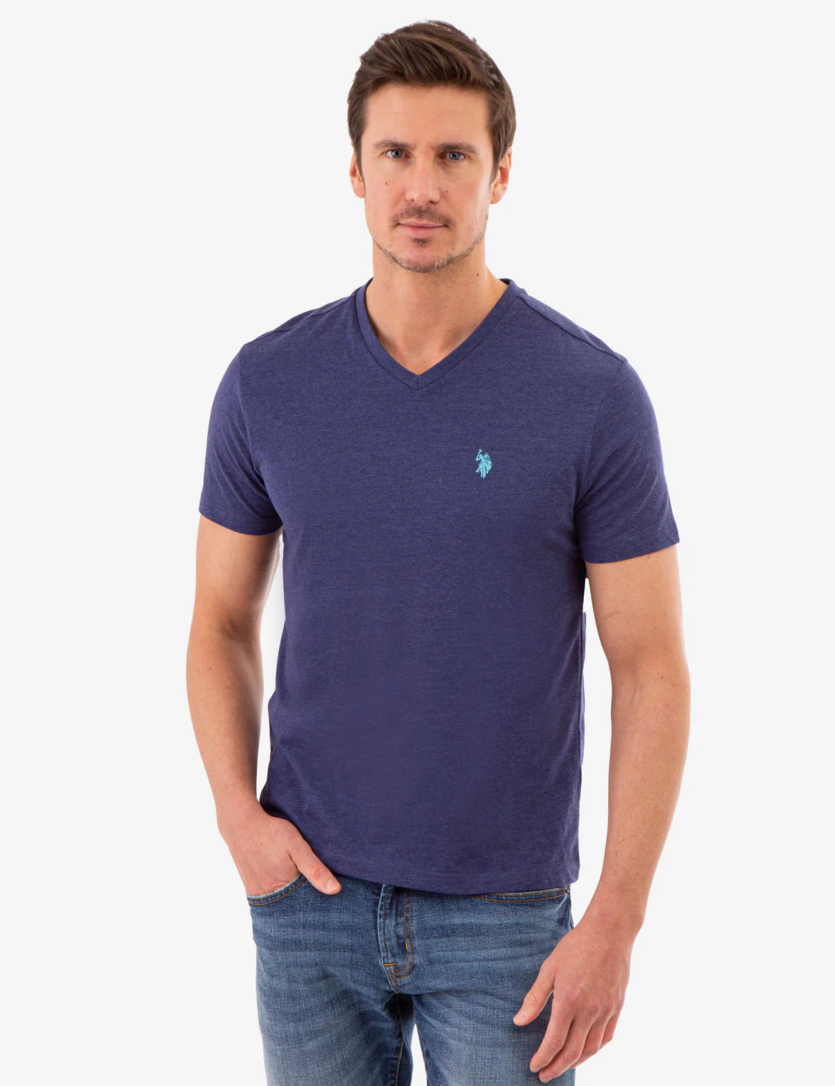 SOLID V-NECK T-SHIRT - Image 8