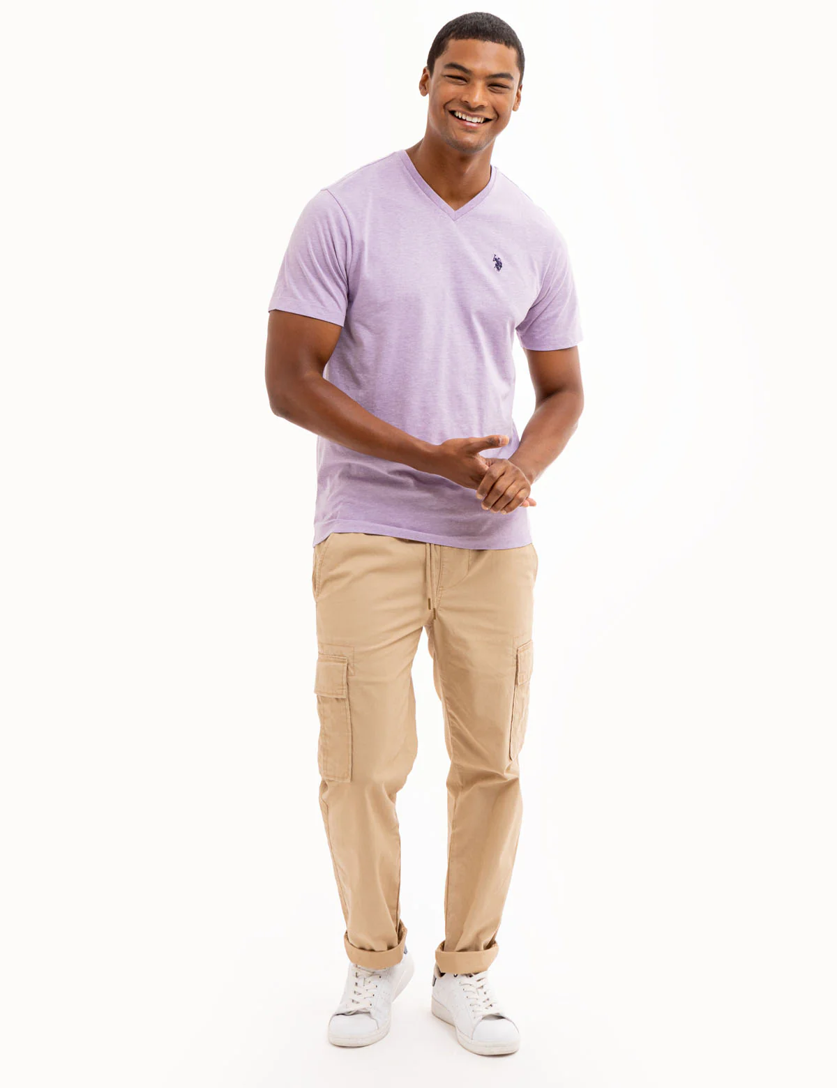 SOLID V-NECK T-SHIRT - Image 18