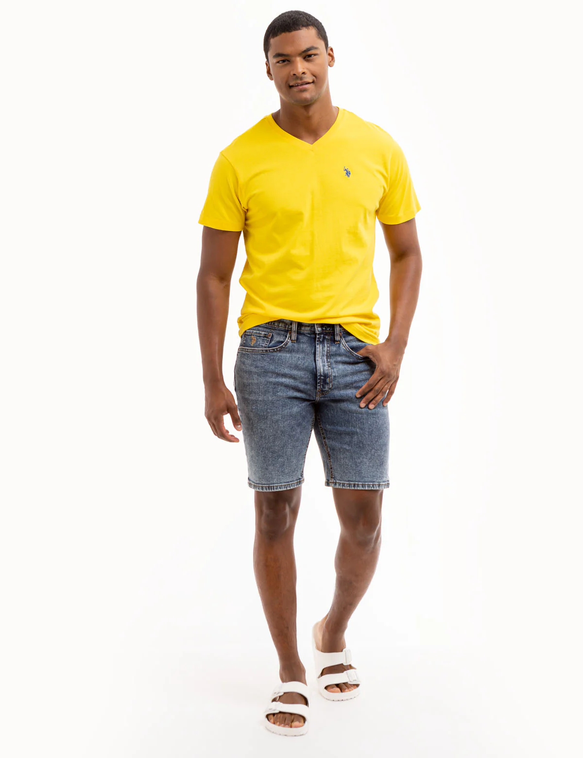 SOLID V-NECK T-SHIRT - Image 9