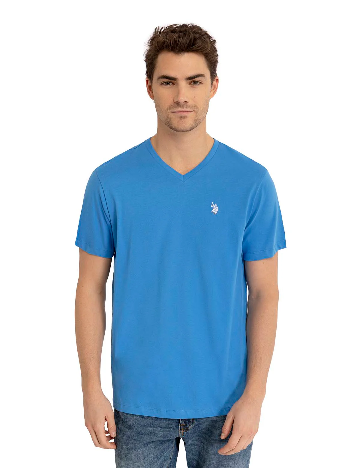 SOLID V-NECK T-SHIRT