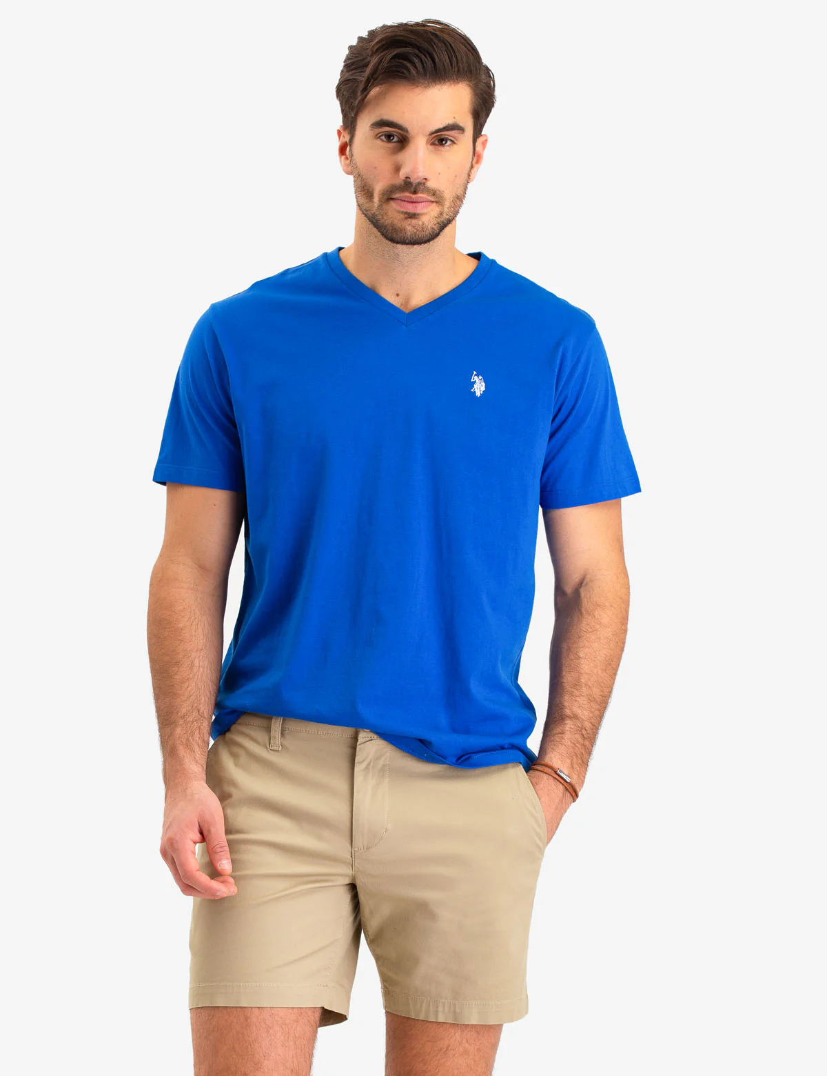 SOLID V-NECK T-SHIRT