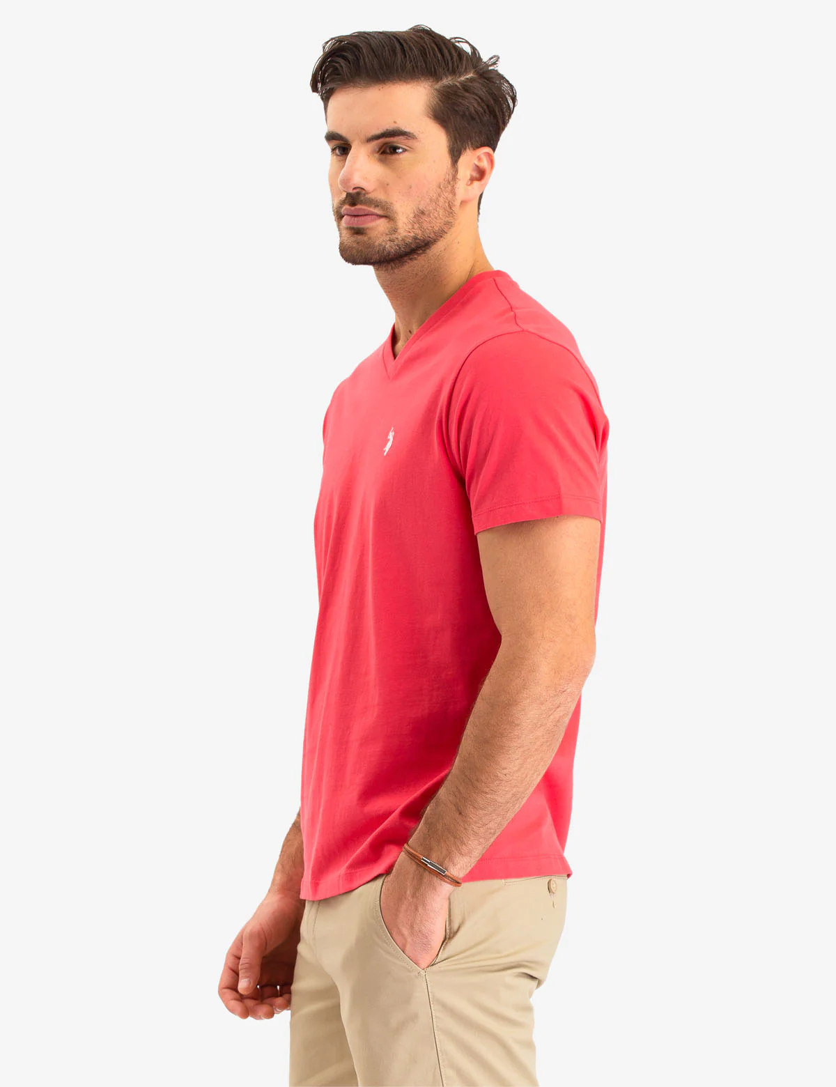 SOLID V-NECK T-SHIRT - Image 10