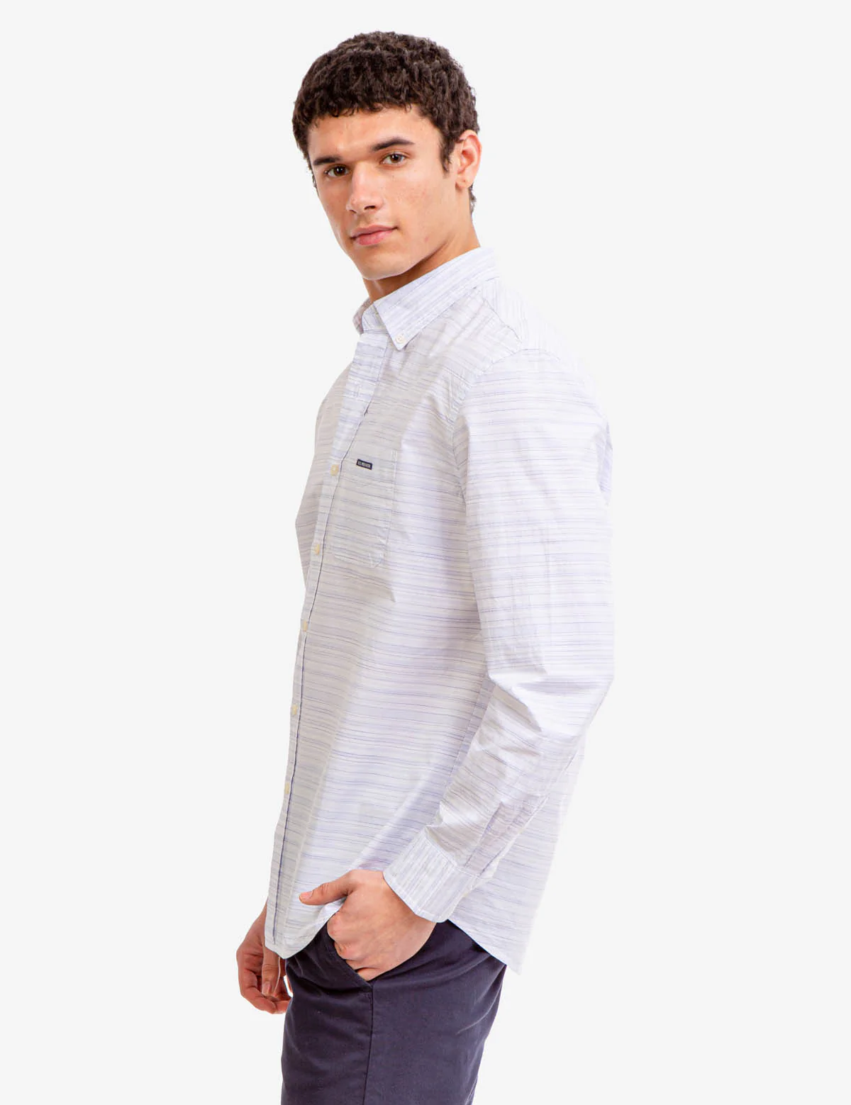 SPACE DYE DOBBY WOVEN SHIRT - Image 3