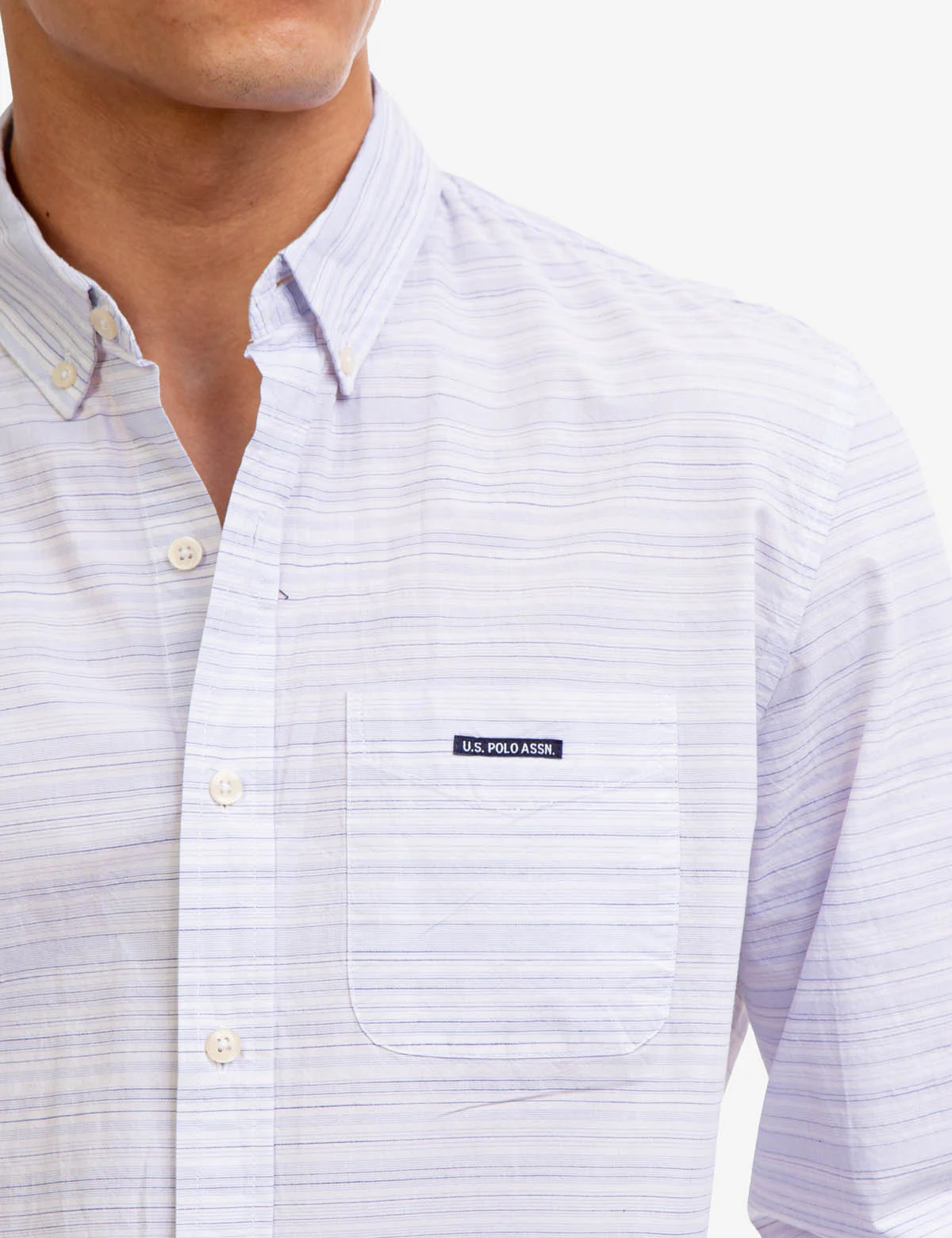 SPACE DYE DOBBY WOVEN SHIRT - Image 5